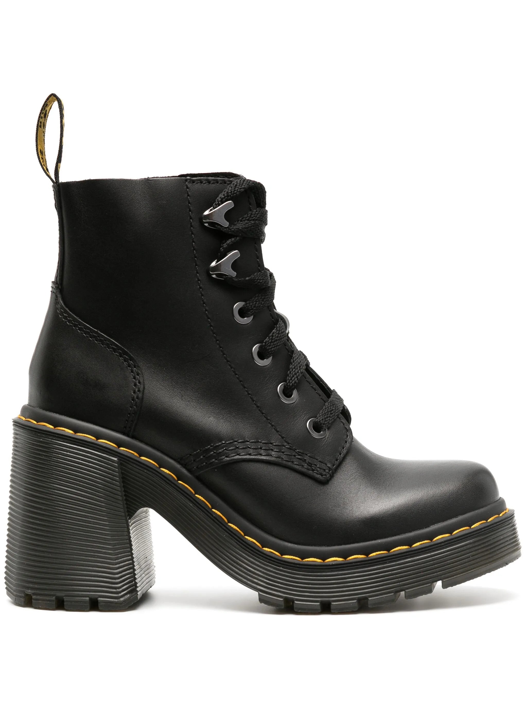 DR. MARTENS Heeled Lace-Up Boots with Sturdy 8.6 cm High Square Heel