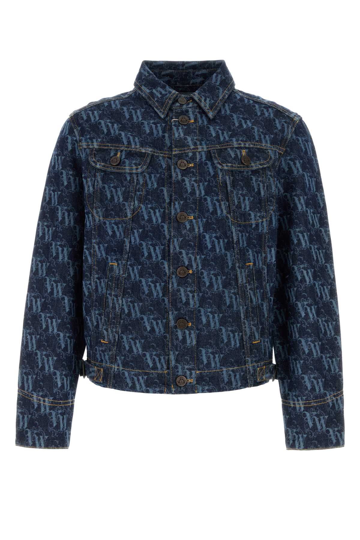 VIVIENNE WESTWOOD Men's Printed Denim Stormrider Jacket