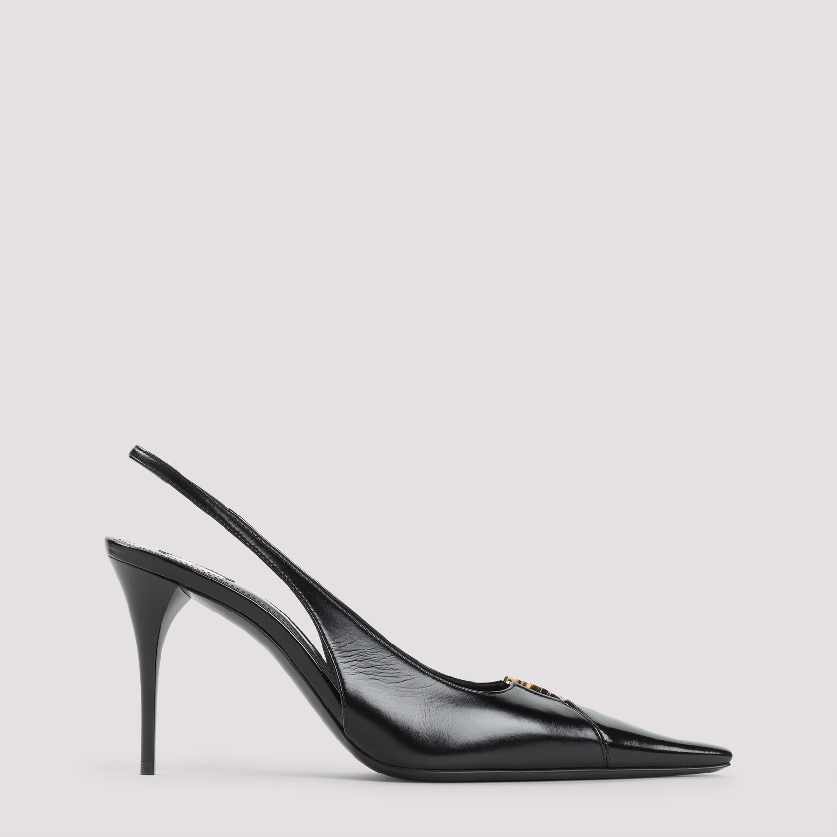 SAINT LAURENT Men's 80mm Leather Pumps