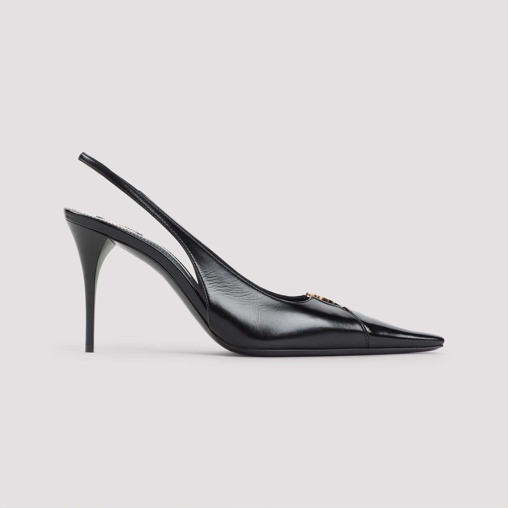 SAINT LAURENT Men's 80mm Leather Pumps