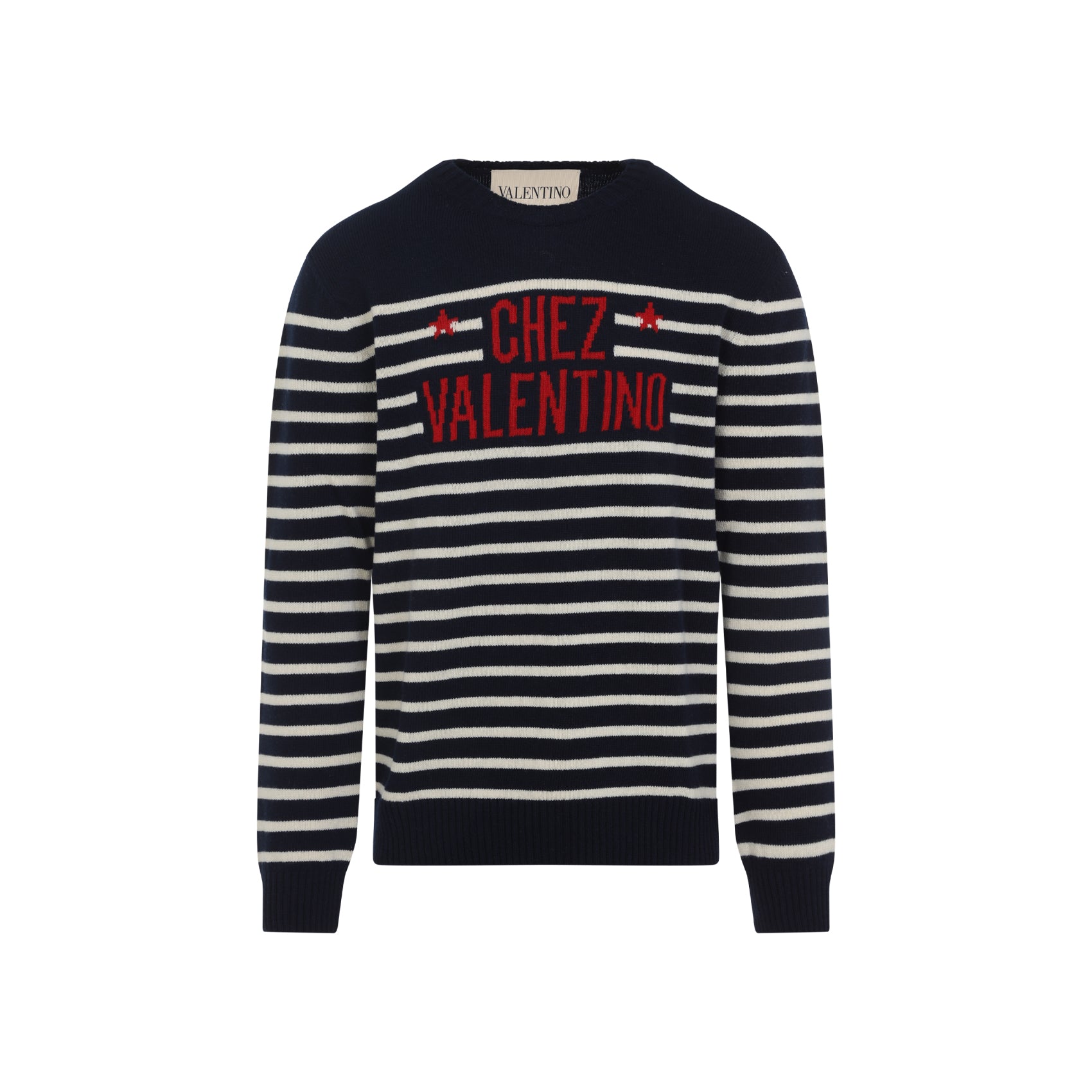 VALENTINO Men's 100% Virgin Wool Pullover Sweater