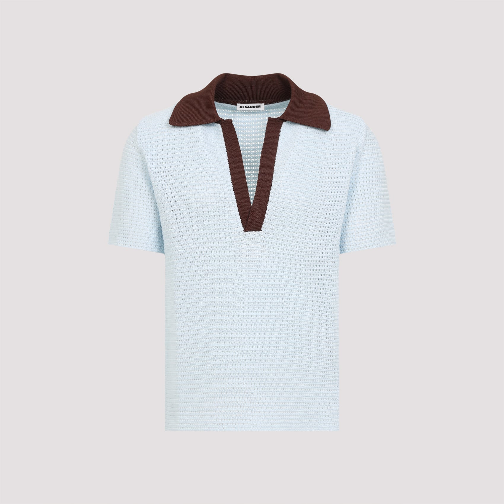 JIL SANDER Short Sleeves Knit Polo