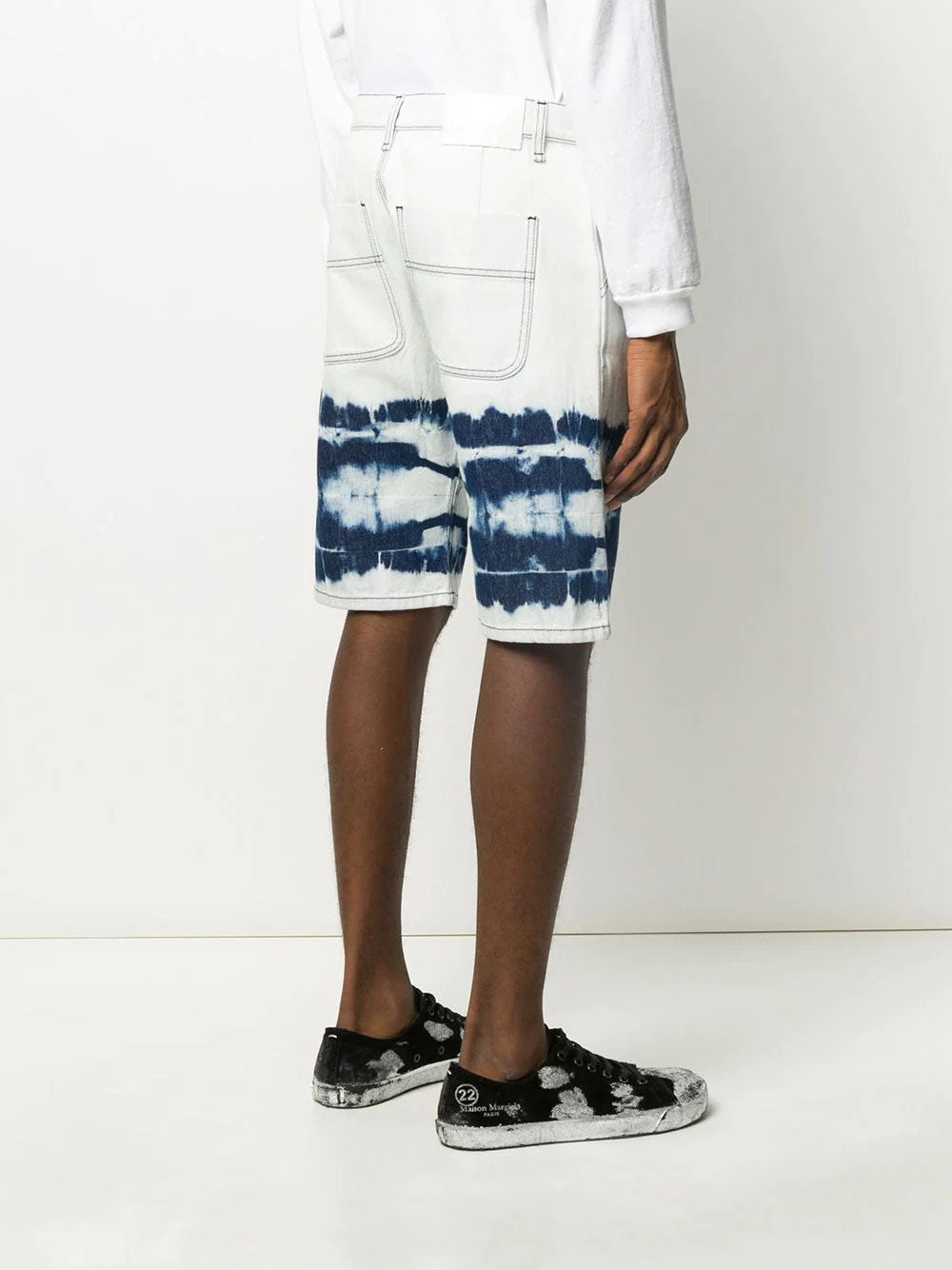 MSGM Men's Comfortable Mini Polyester Blend Shorts