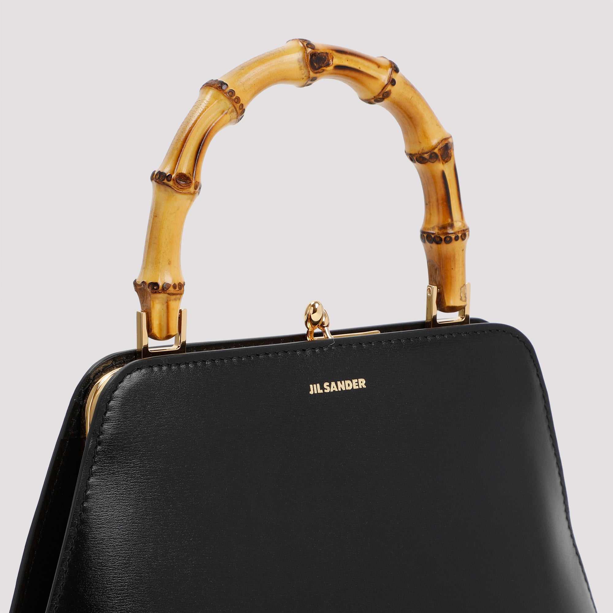 JIL SANDER Mini Square Bamboo Handbag