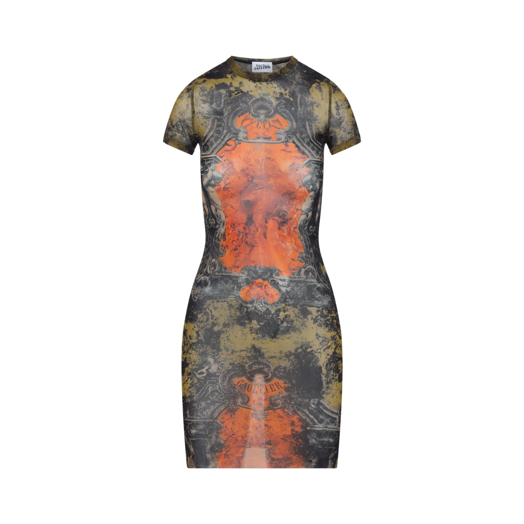 JEAN PAUL GAULTIER Chic Medallion Pattern Mini Dress for Women