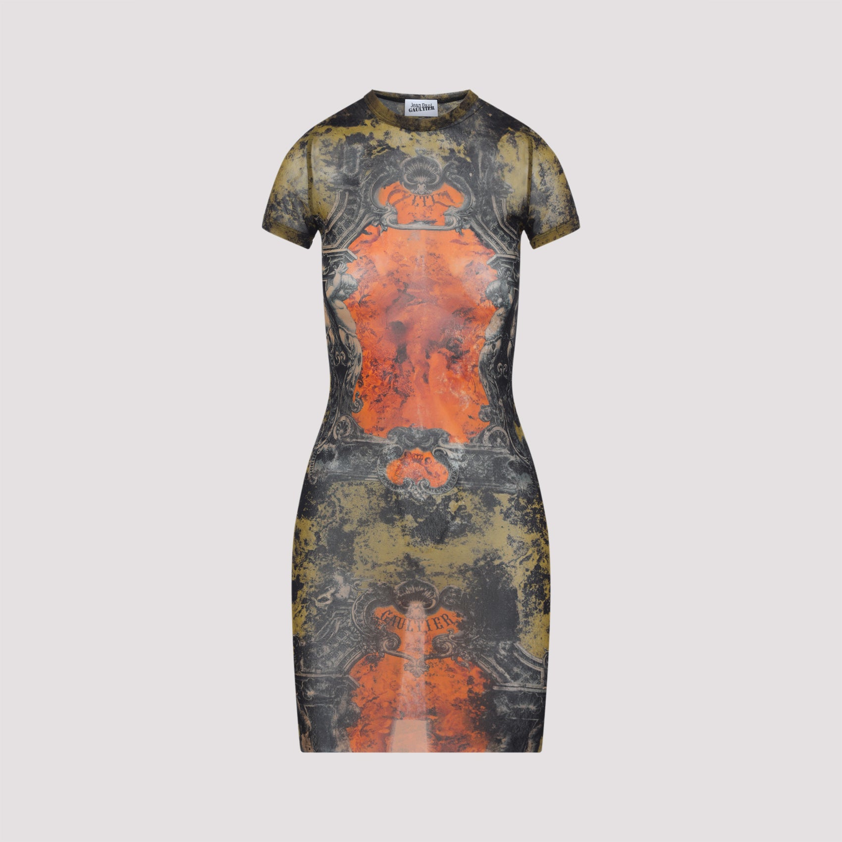 JEAN PAUL GAULTIER Chic Medallion Pattern Mini Dress for Women