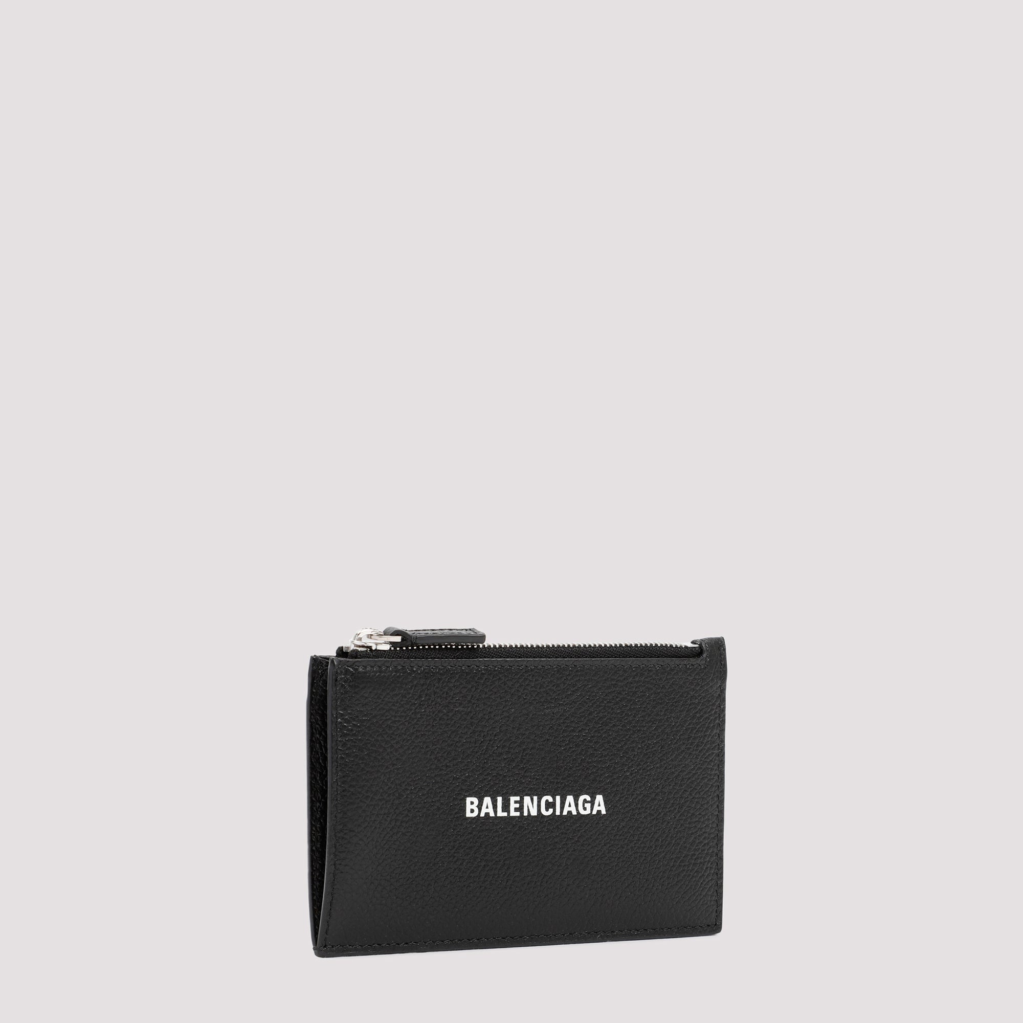 BALENCIAGA Leather Mini Cash Coin Case - 13cm x 8cm x 1cm
