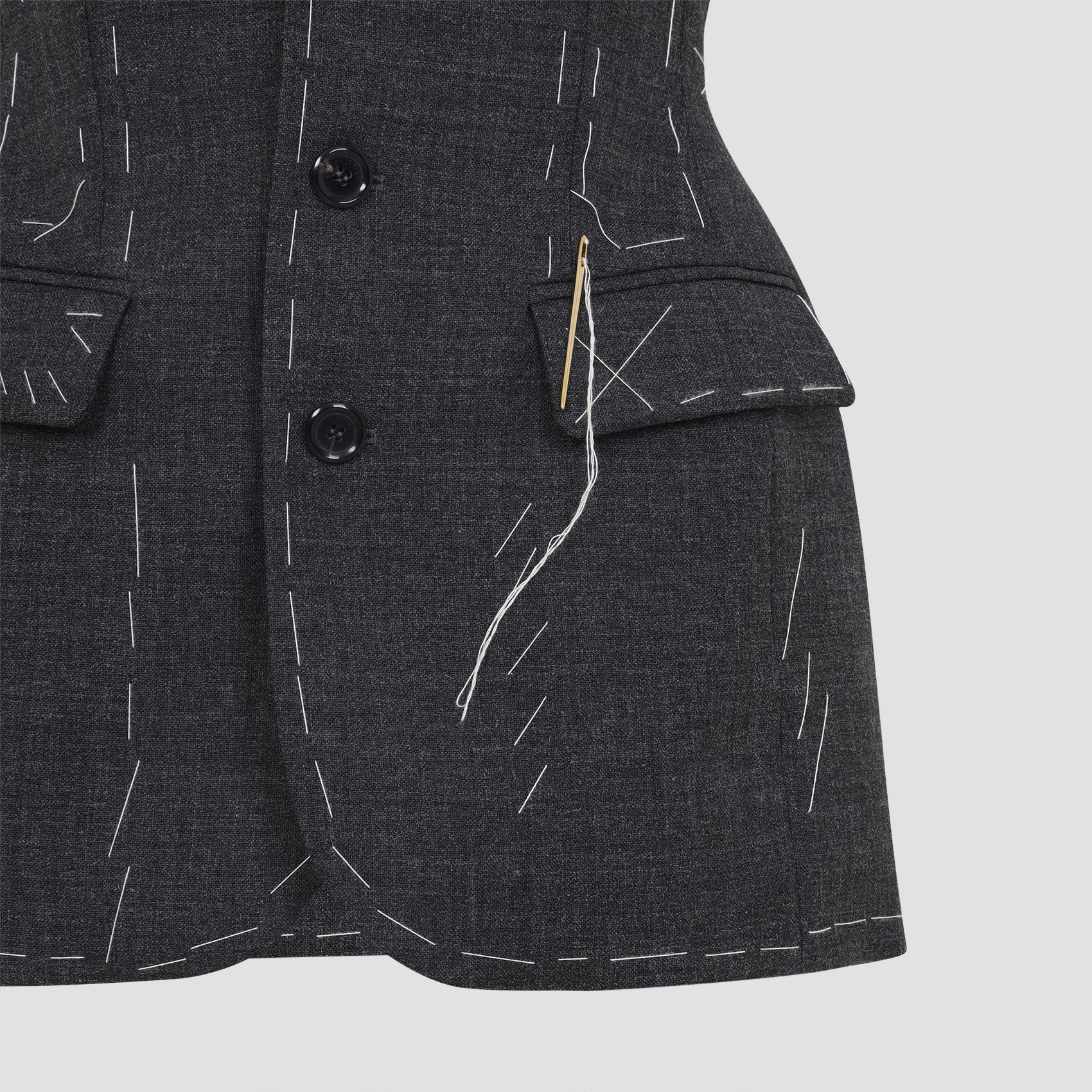 MOSCHINO Stylish Wool Vest for Men - FW25