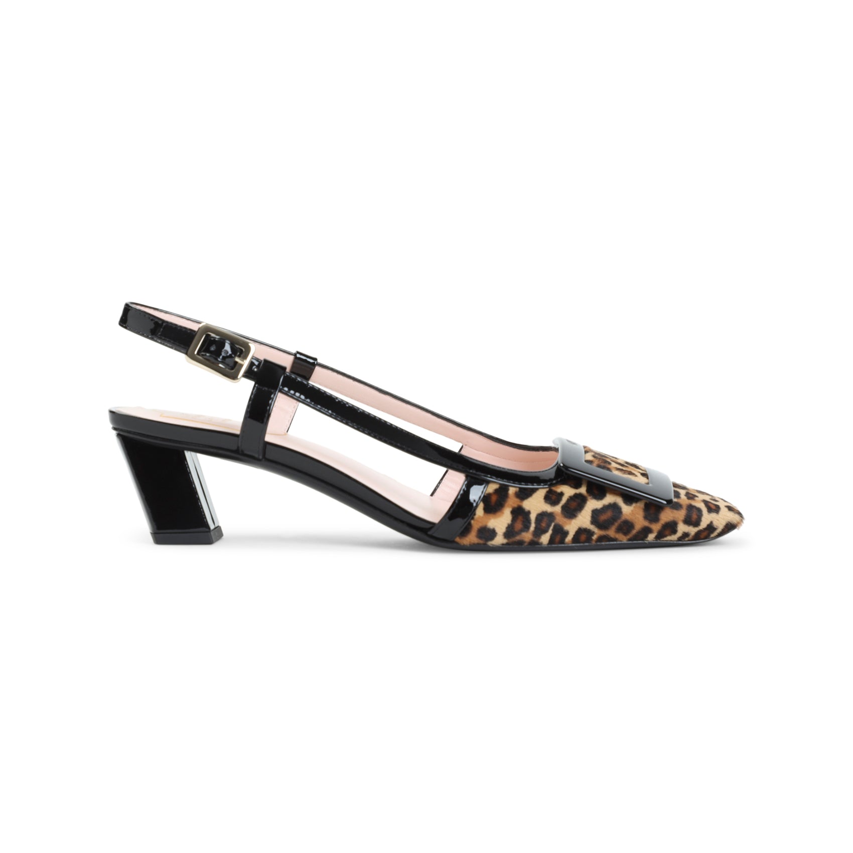 ROGER VIVIER Pony Hair Slingback Mules