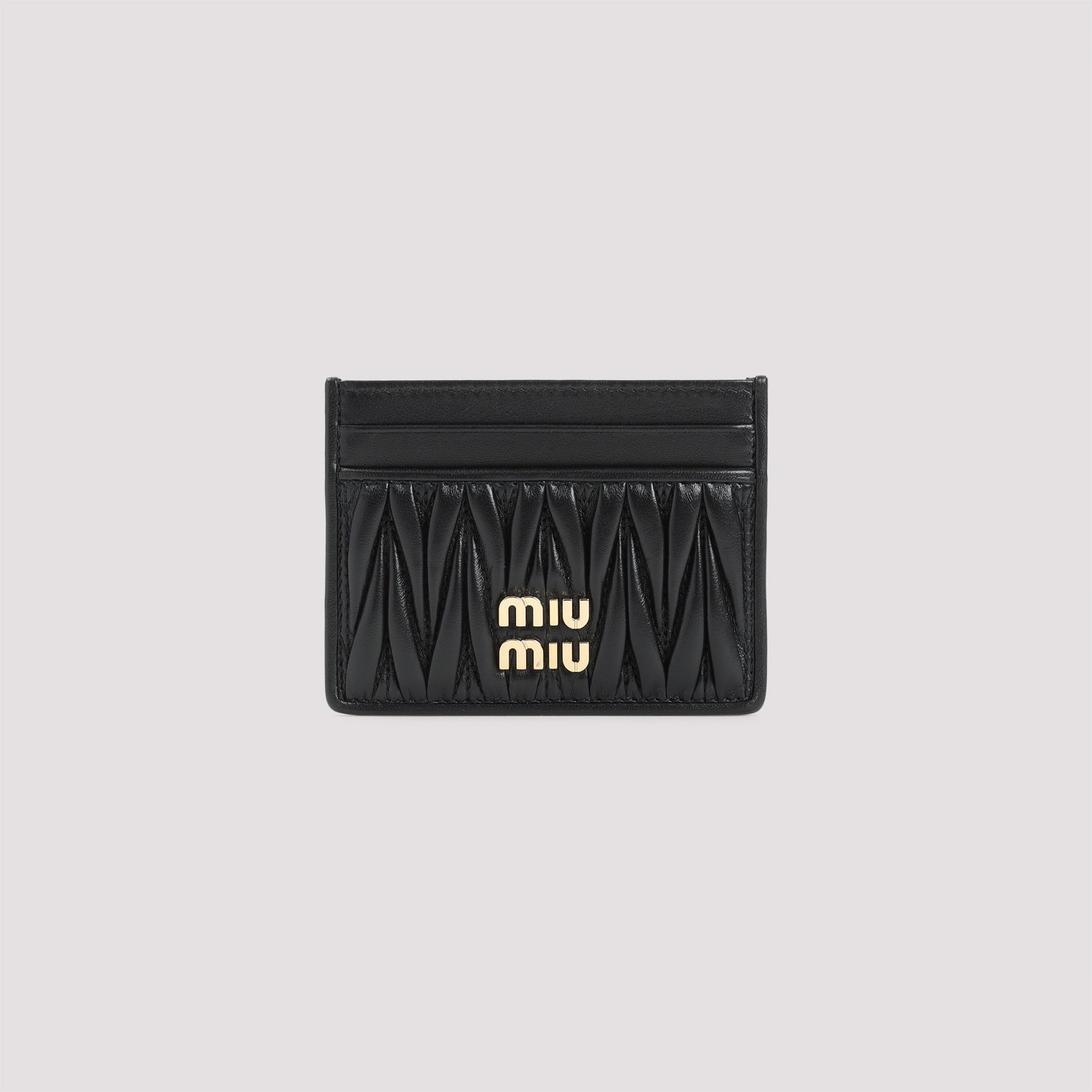 MIU MIU Mini Lamb Leather Cardholder - Perfect for Modern Men