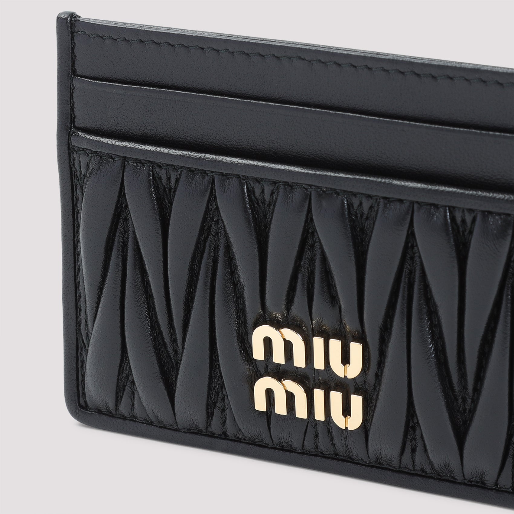 MIU MIU Mini Lamb Leather Cardholder - Perfect for Modern Men