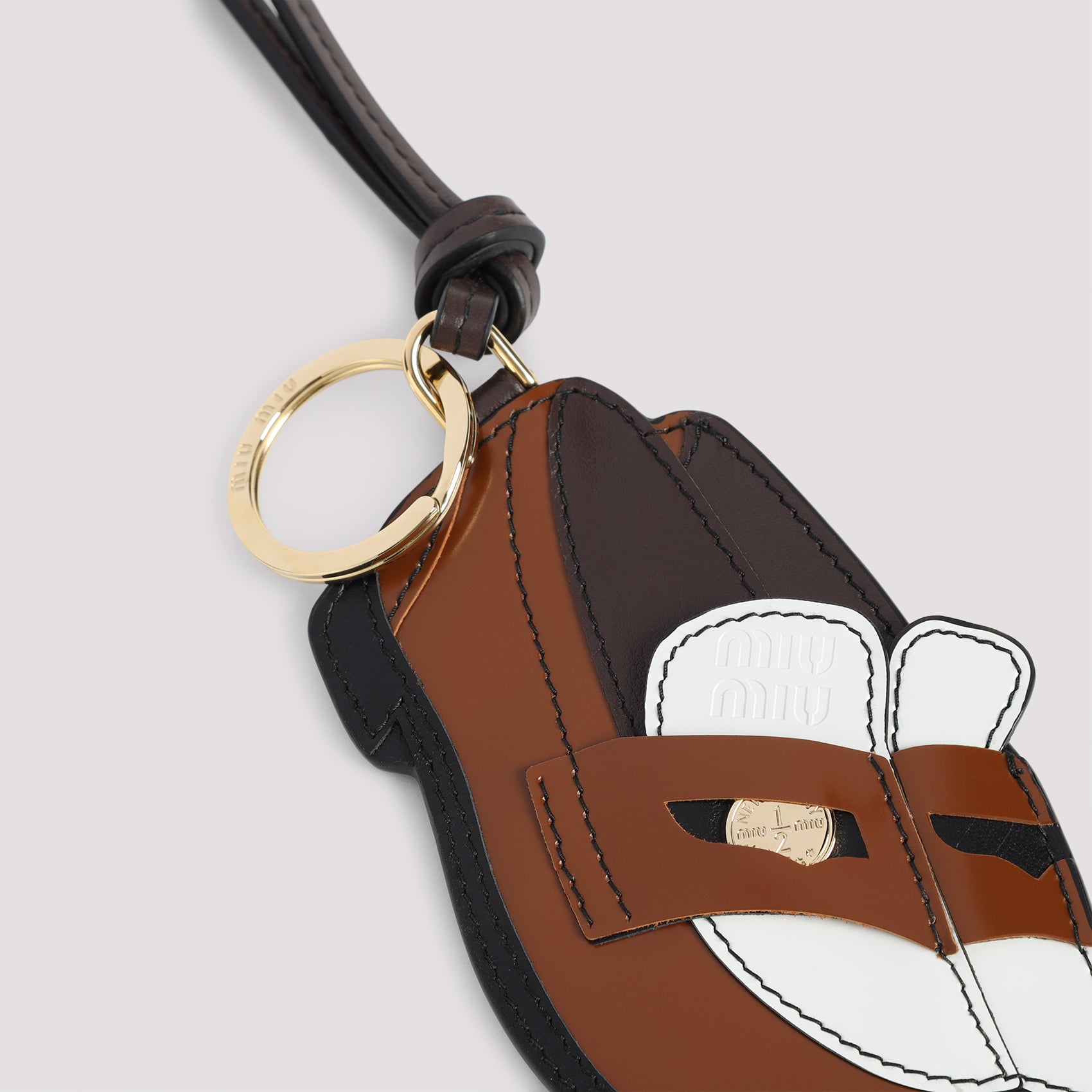 MIU MIU Mini Leather Key Ring