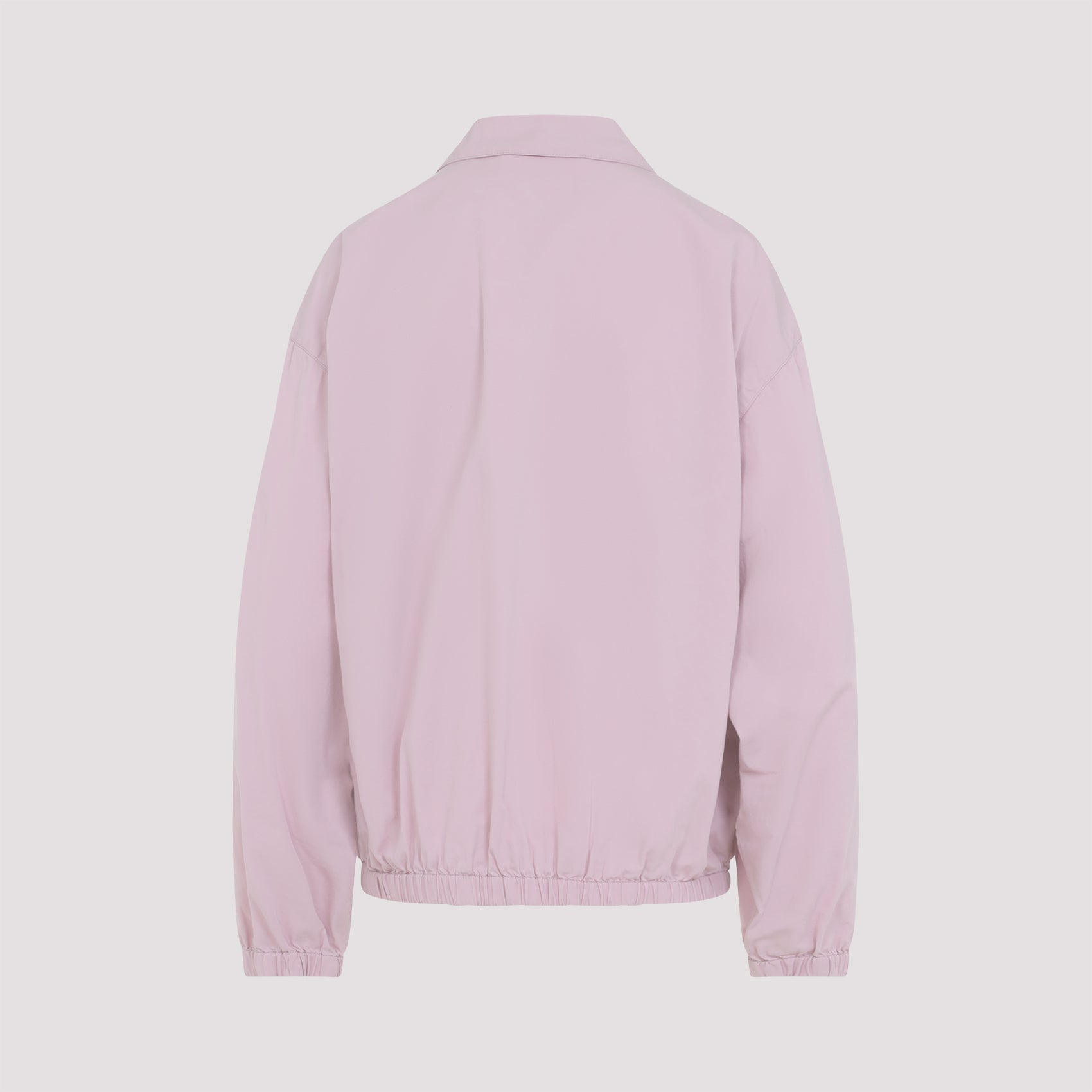 PRADA Gabardine Cotton Jacket with Shirt Style Collar - Women’s Outerwear