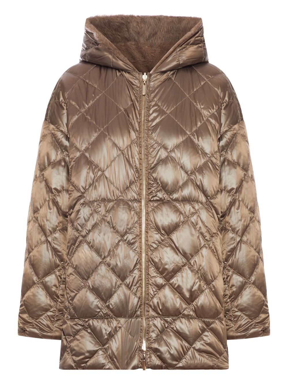 MAX MARA THE CUBE Quilted Wool Jacket with Hood for Women