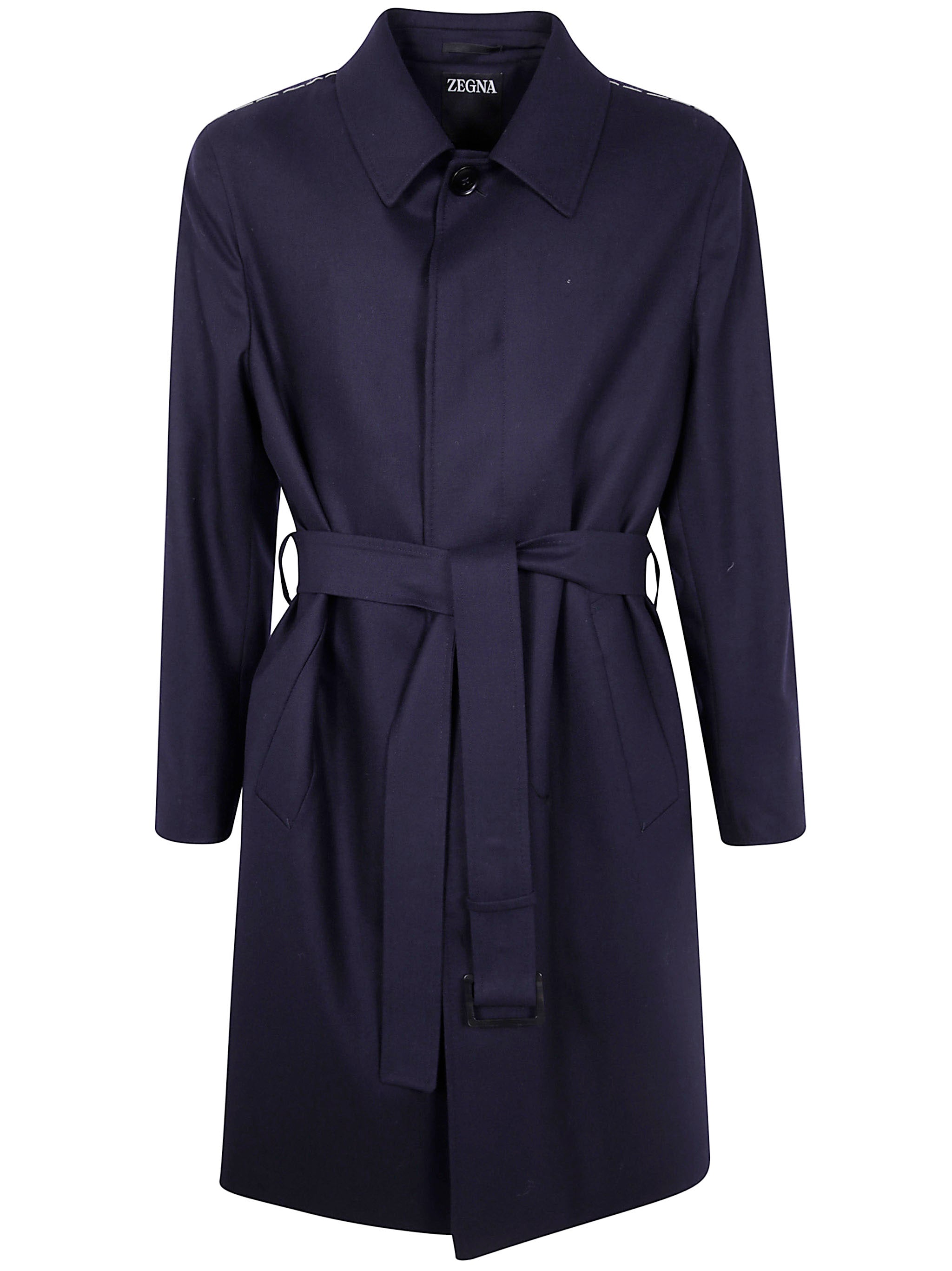 ZEGNA Pure Wool Overcoat for Men