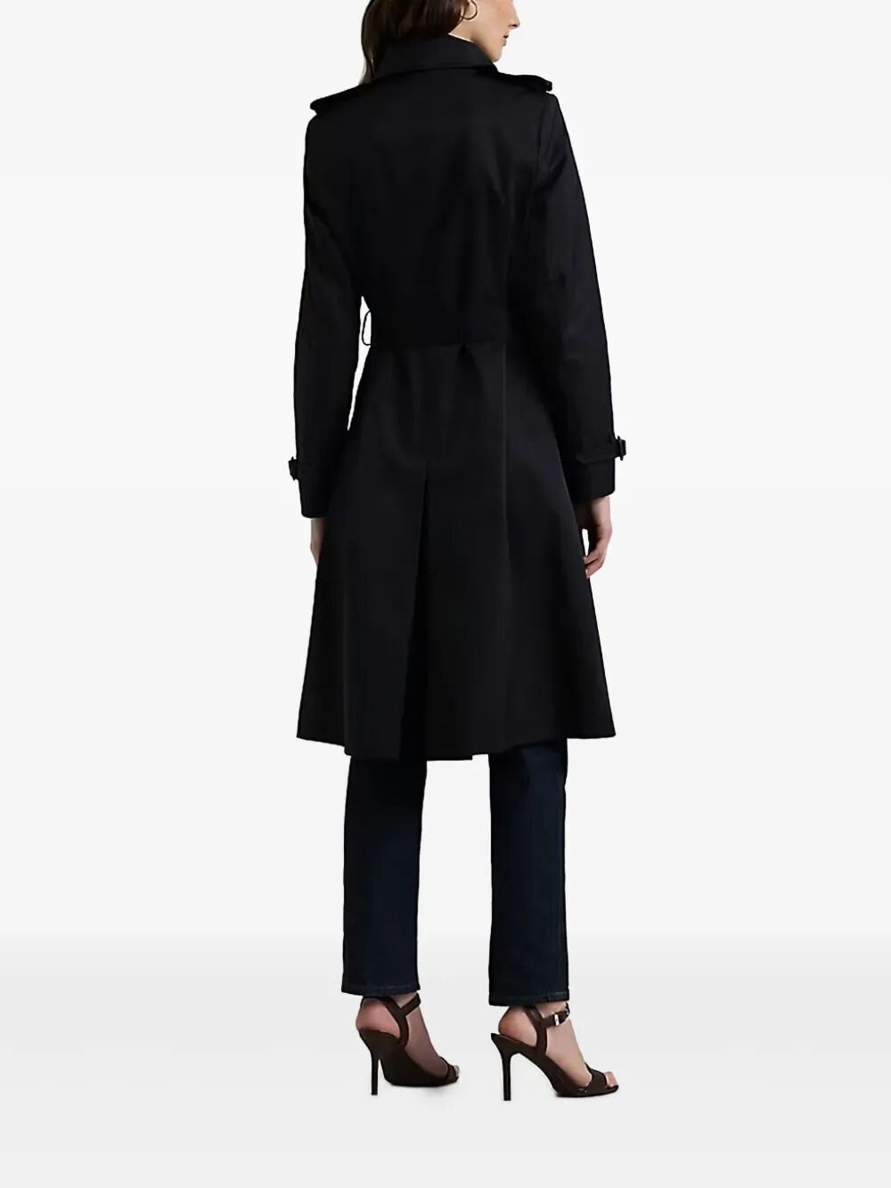 LAUREN RALPH LAUREN Double Breasted Belted Trench Jacket