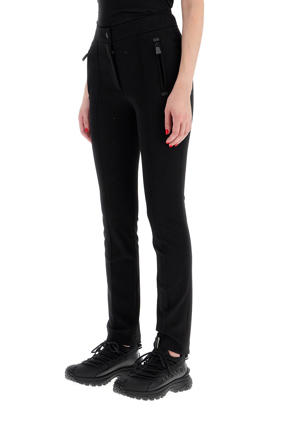 MONCLER Fitted Mid-Rise Women’s Pants from the Grenoble Collection
