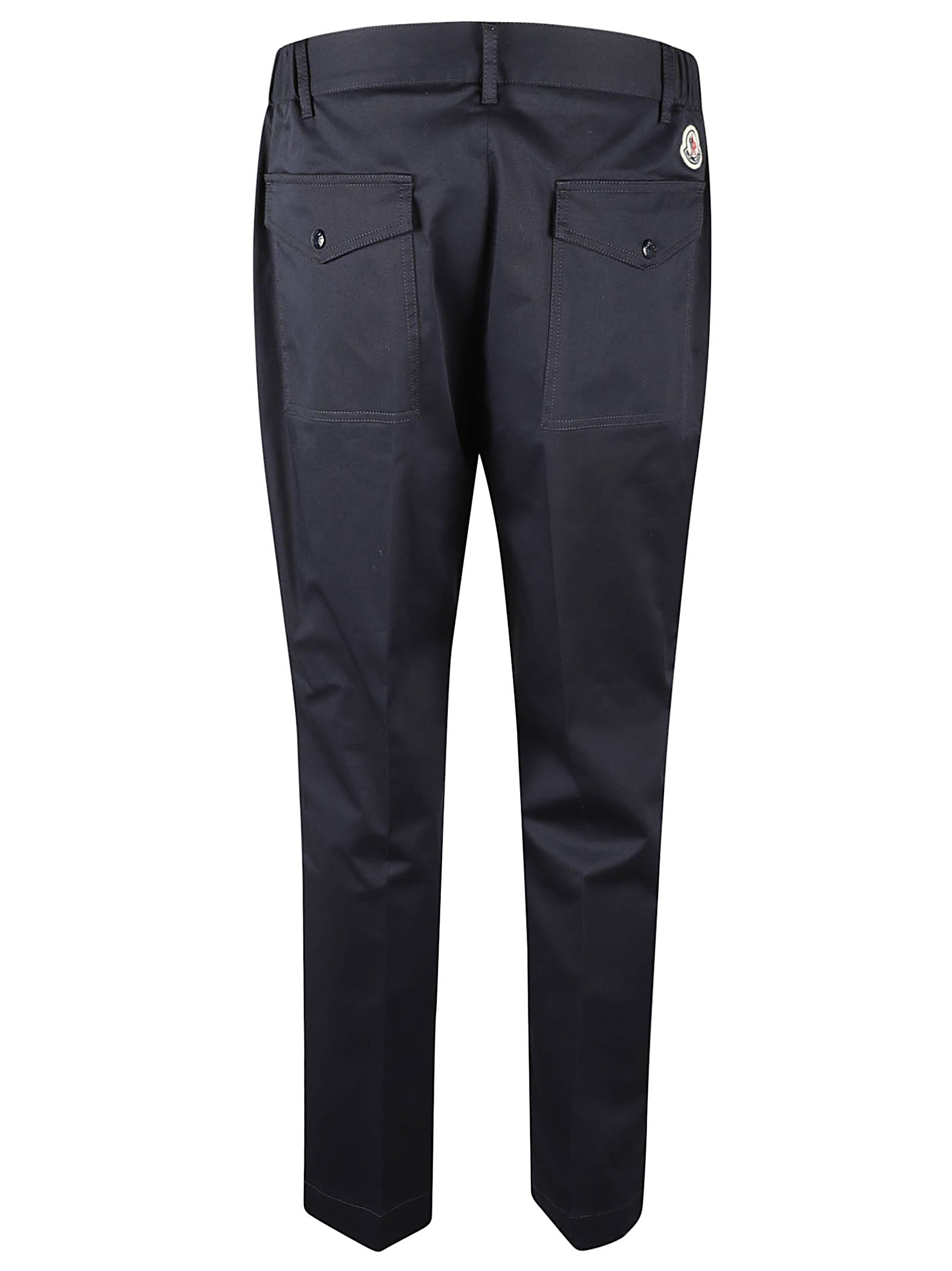 MONCLER Cotton Blend Trousers for Men - Fall/Winter 2024