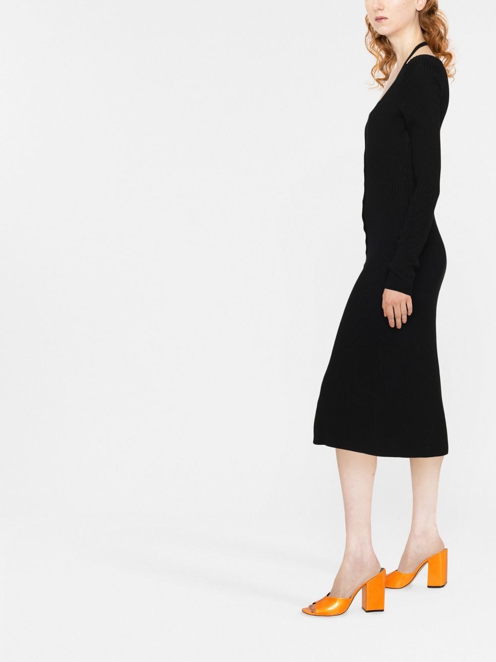 BLUMARINE Ribbed Knit Dress