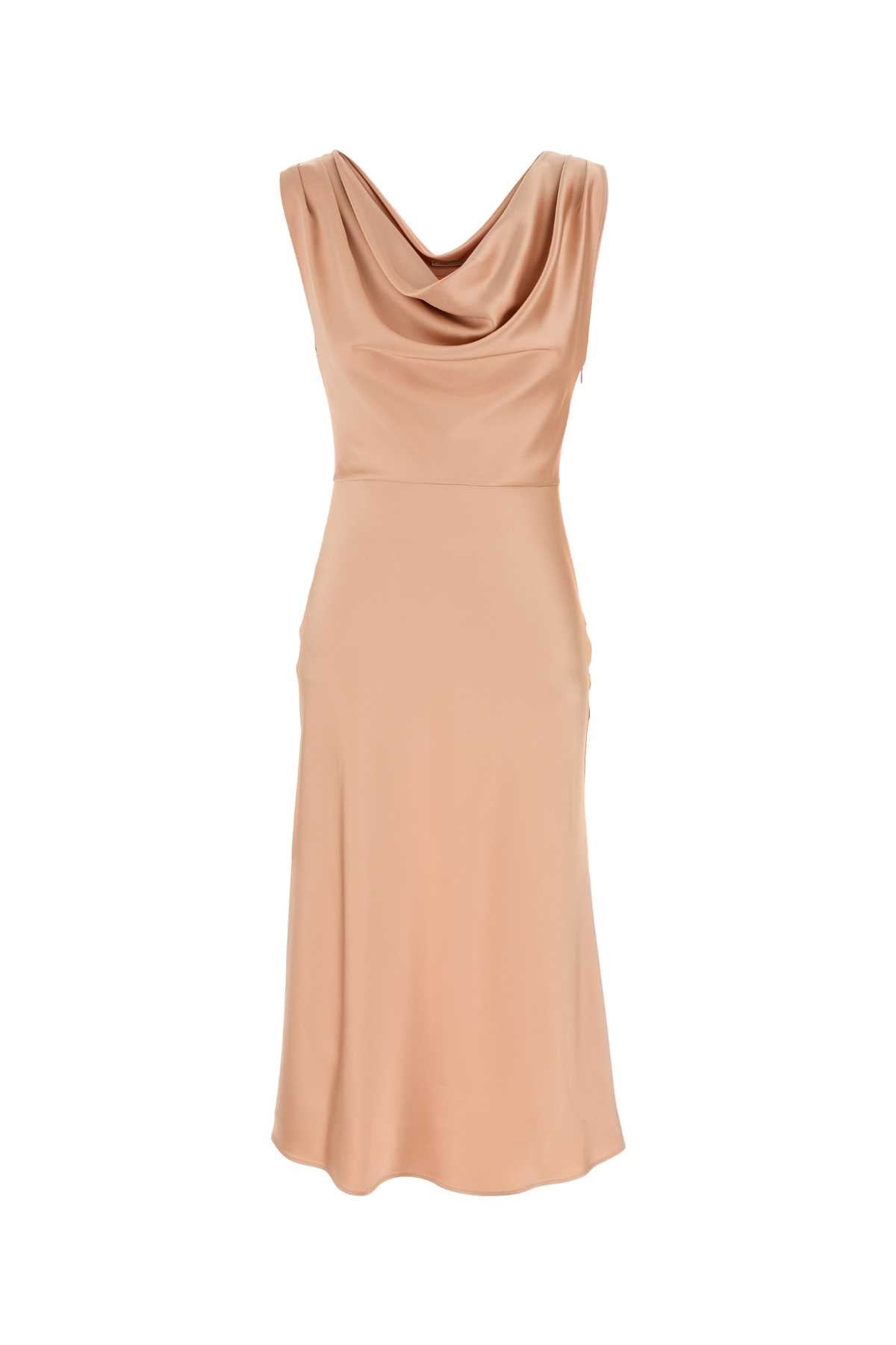 BLUMARINE Stretch Satin Midi Dress