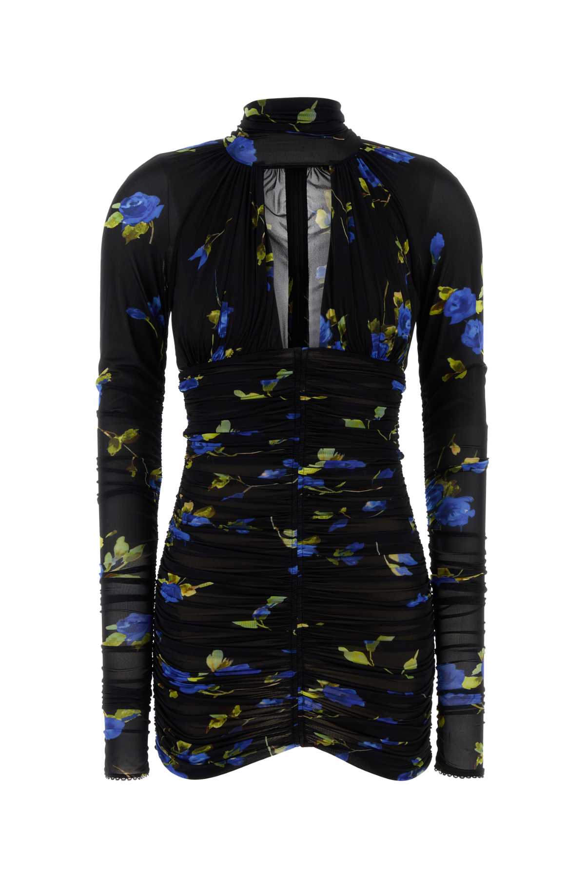 BLUMARINE Floral Printed Mini T-Shirt Dress for Women - FW25 Collection