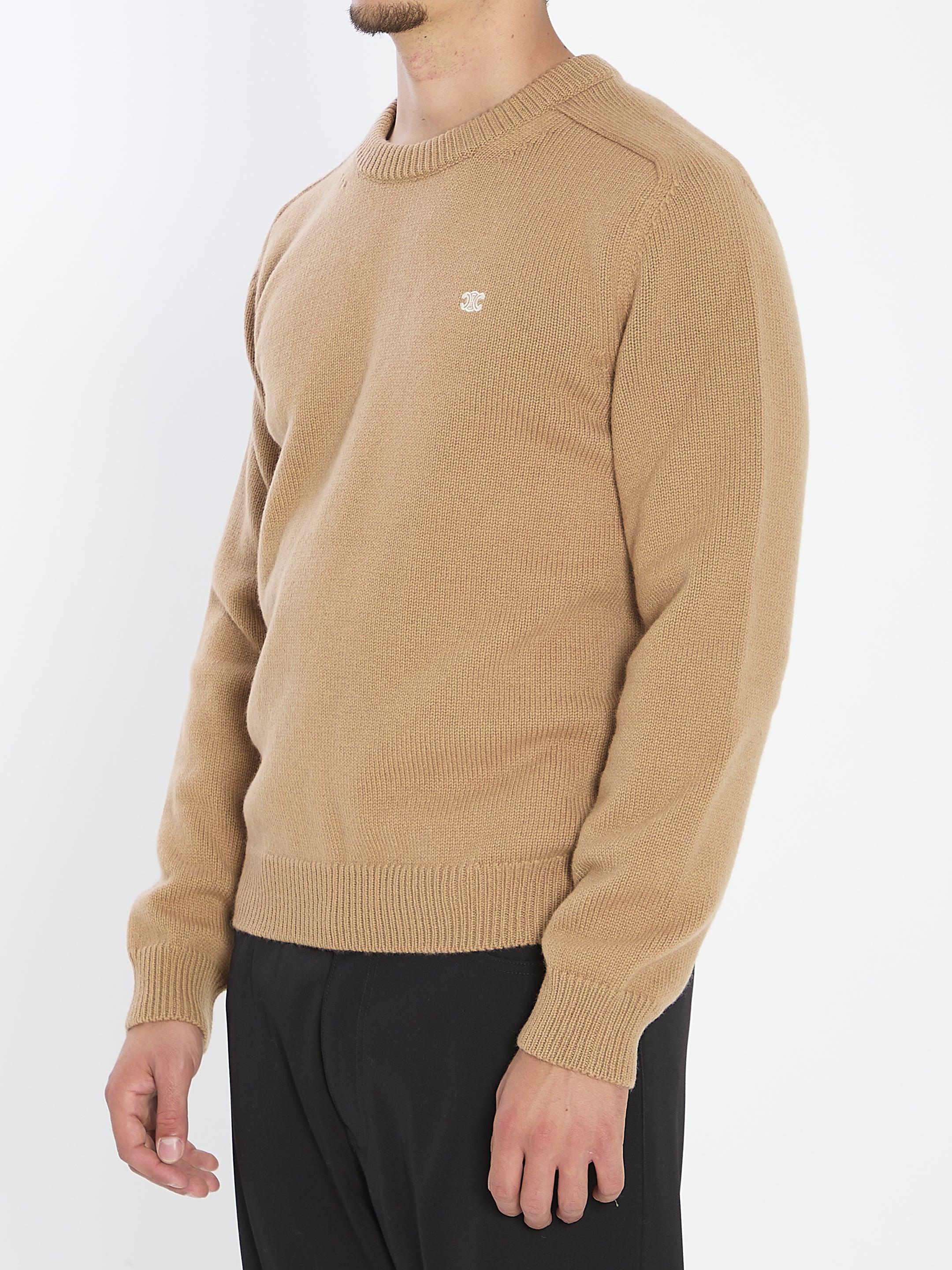 CELINE Crewneck Sweater for Men - Regular Fit, Size L