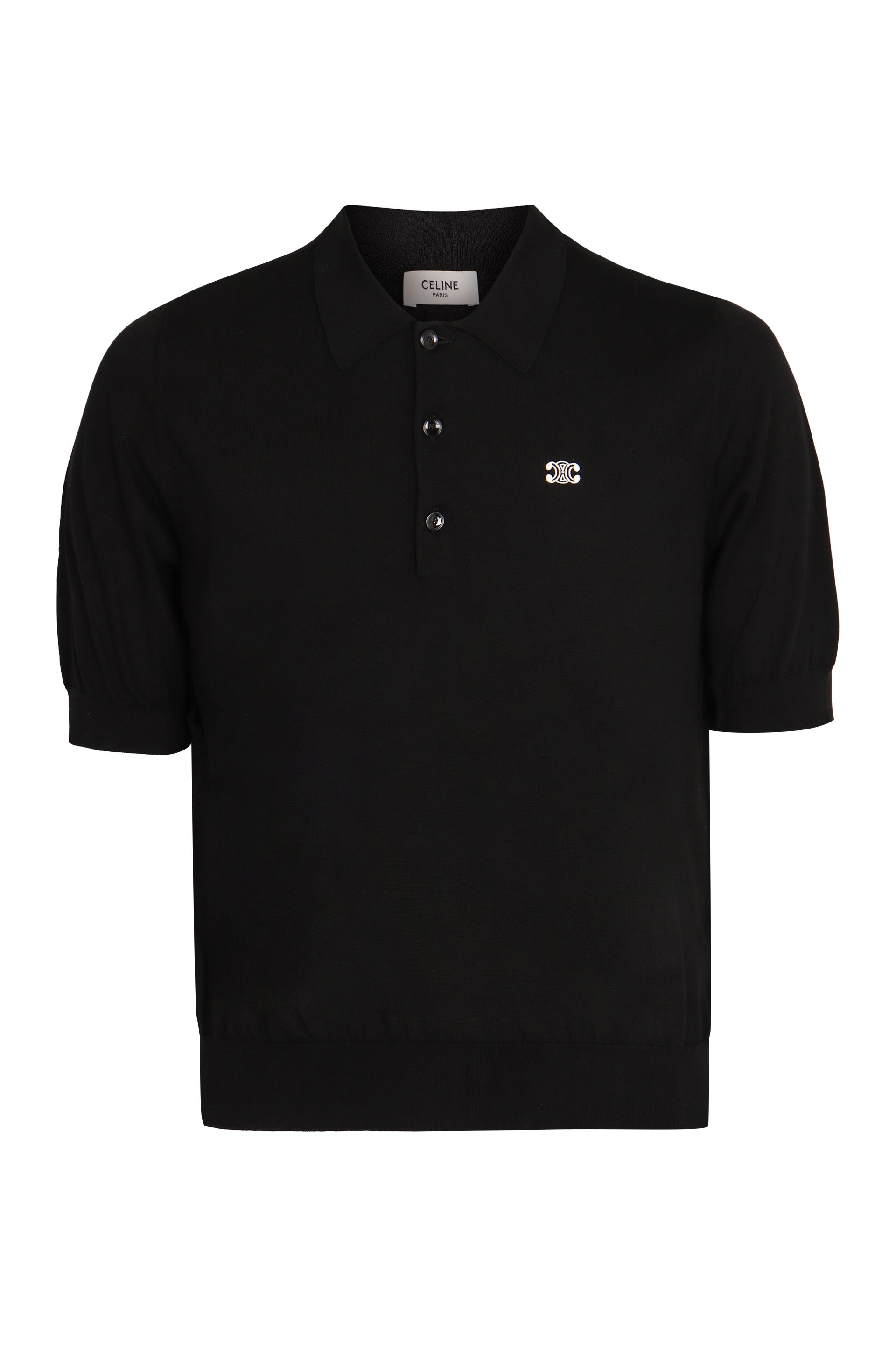 CELINE Triomphe Cotton Polo Shirt - Men’s SS25 Collection