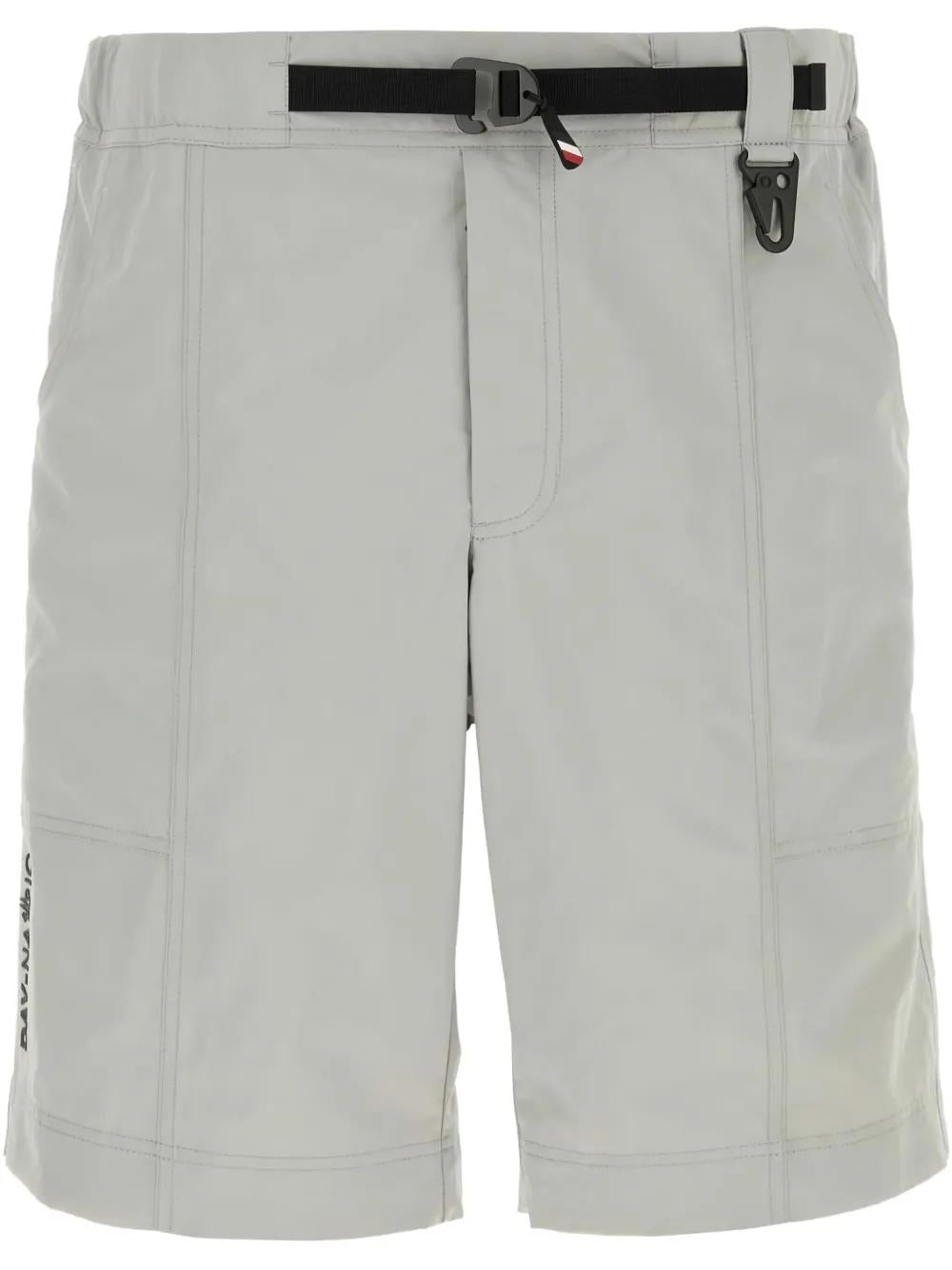 MONCLER GRENOBLE Belted Bermuda Shorts  - Size L