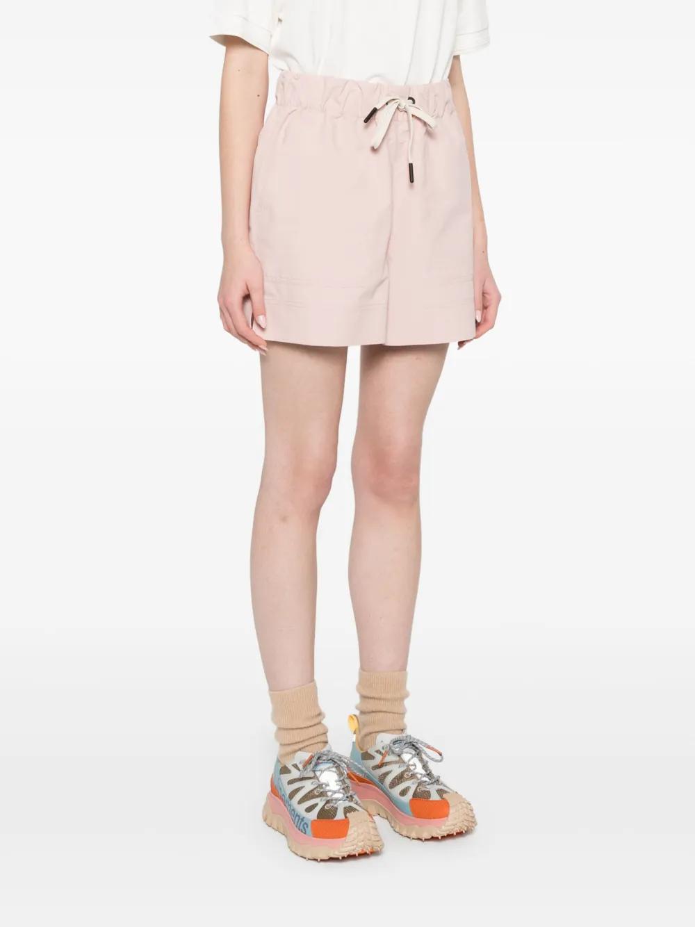 MONCLER GRENOBLE Cotton Gabardine Mini Shorts - Size S