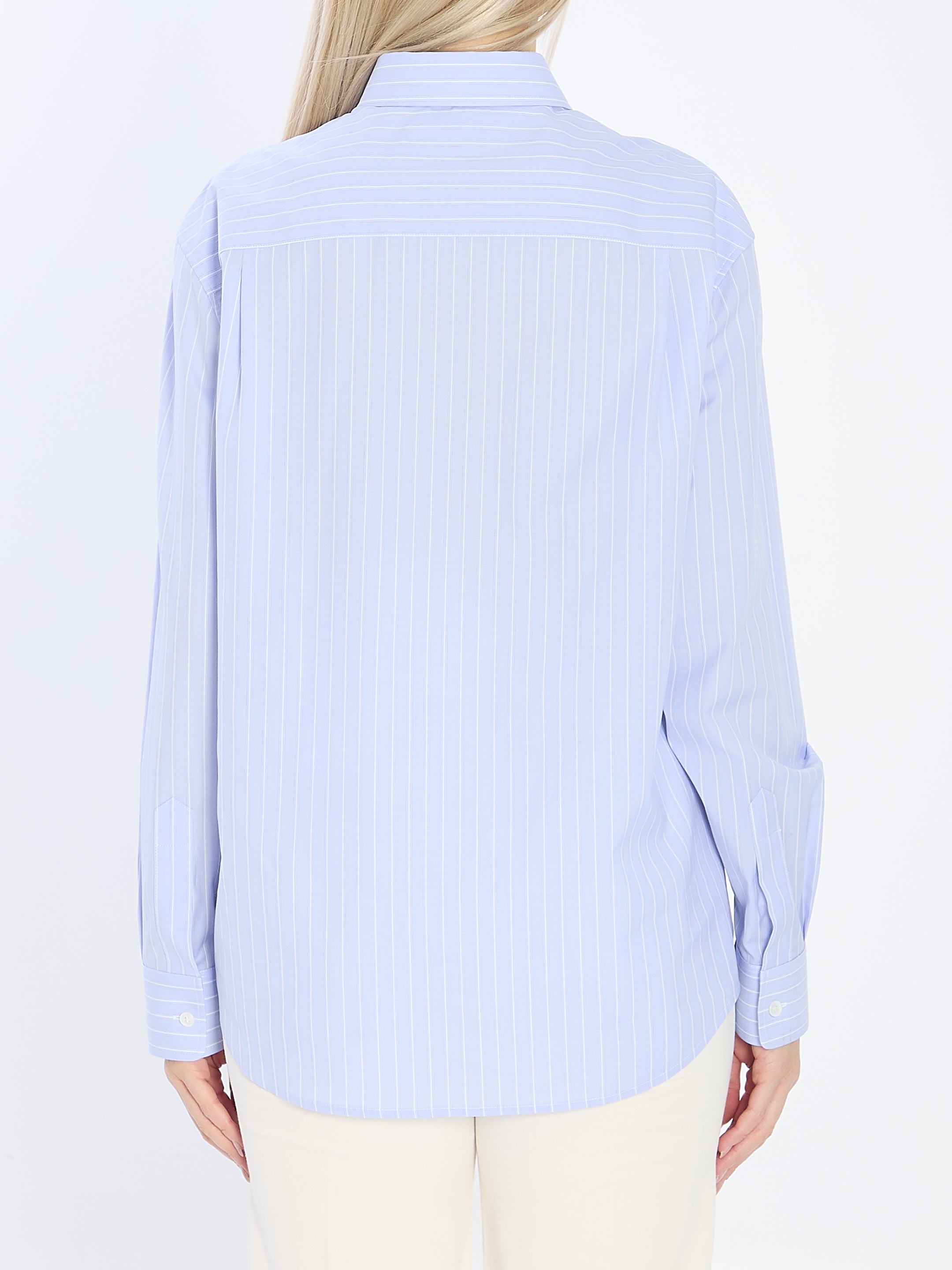 CELINE Striped Cotton Shirt - Size 38