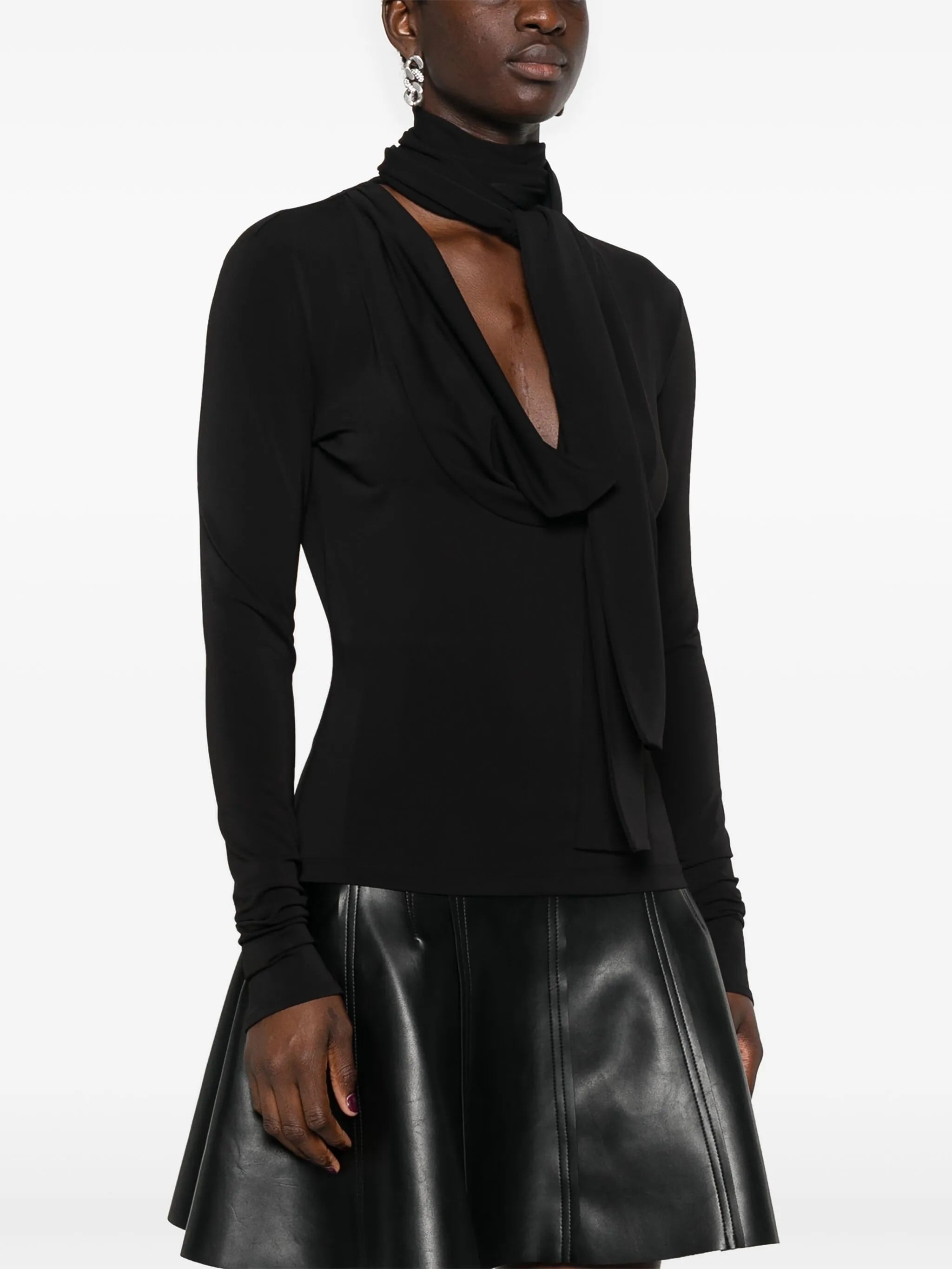 BLUMARINE Elegant Blouse with Scarf