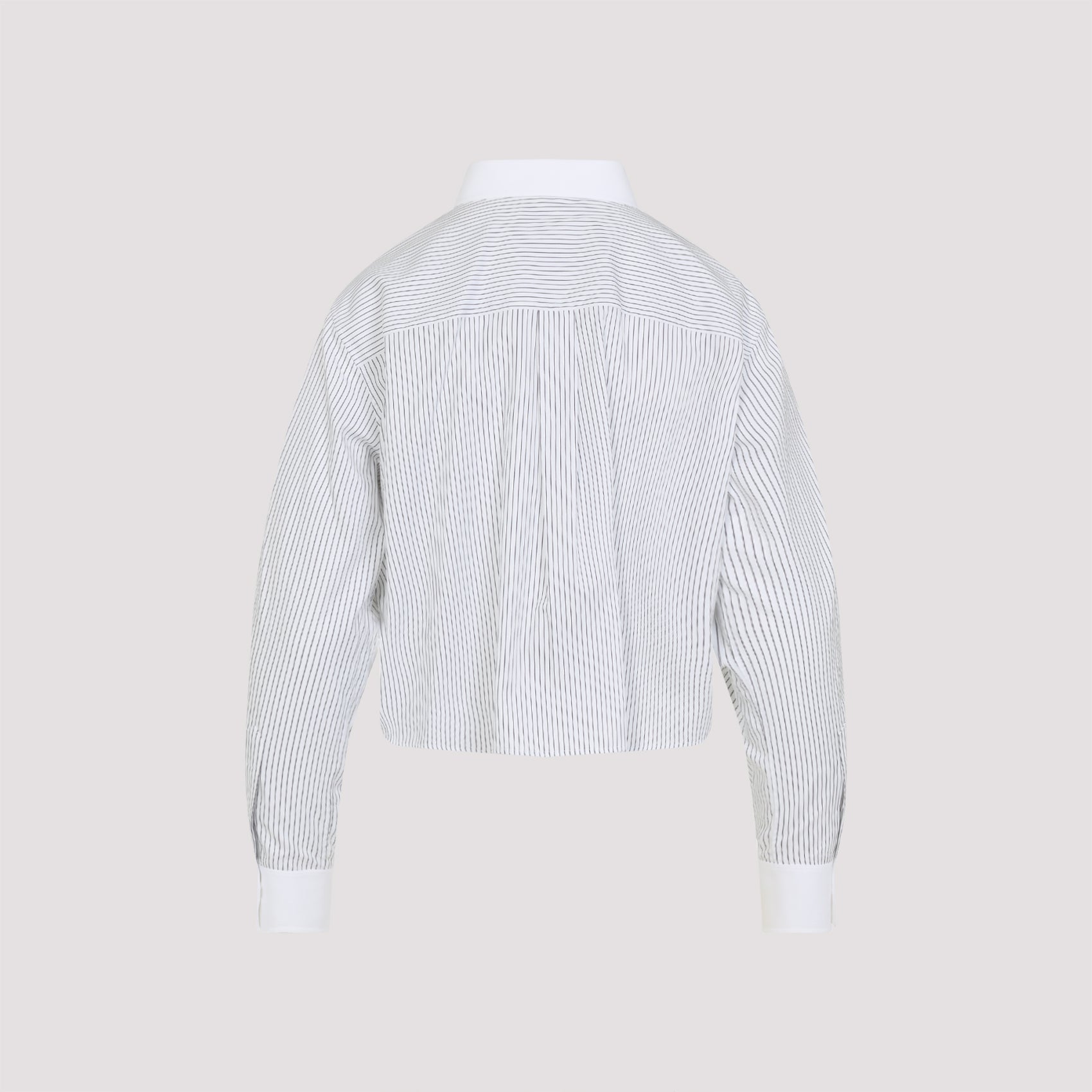 CELINE Chic Cropped Cotton Shirt