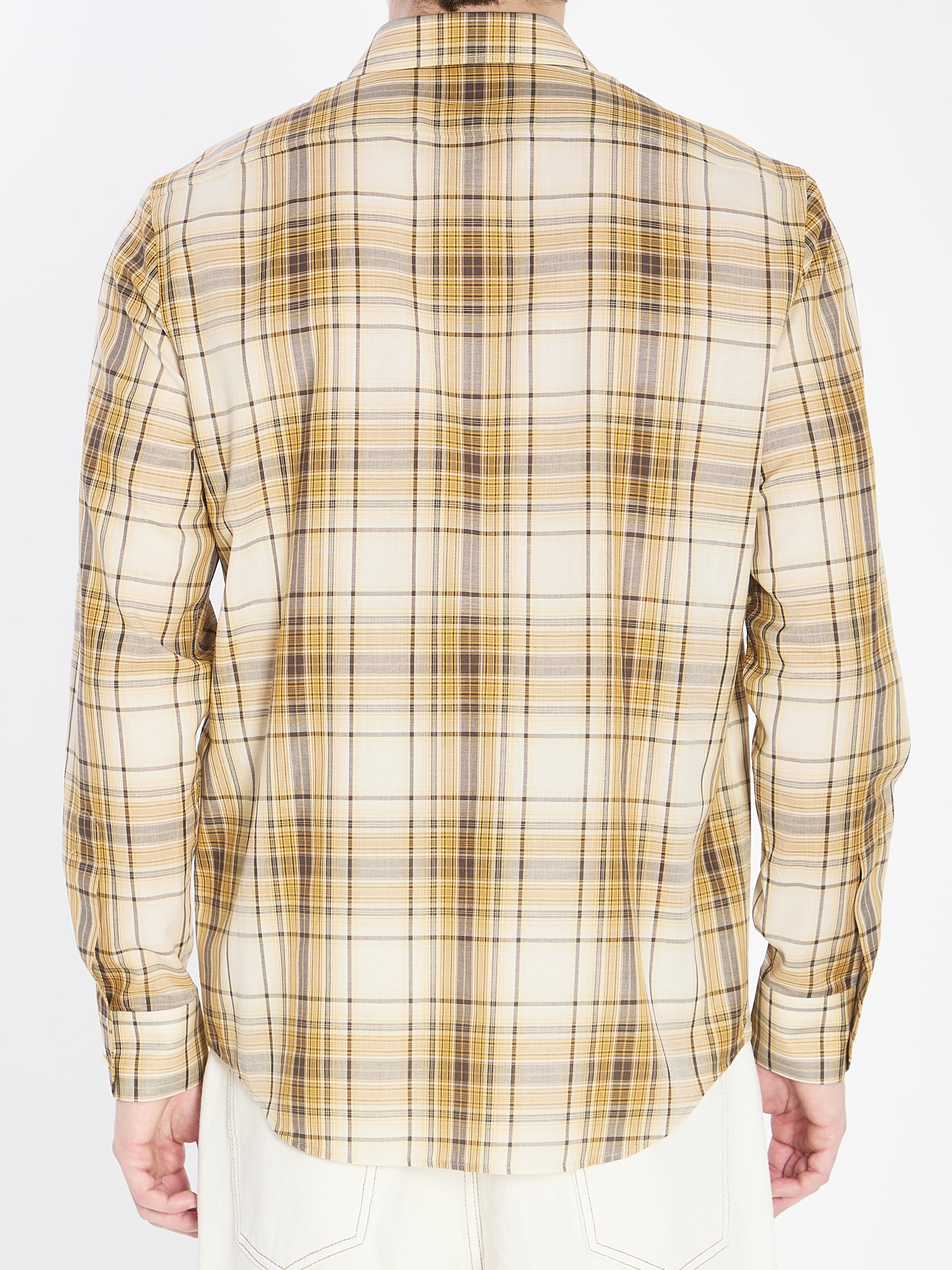 CELINE Checkered Design Shirt - Regular Fit, Size 40