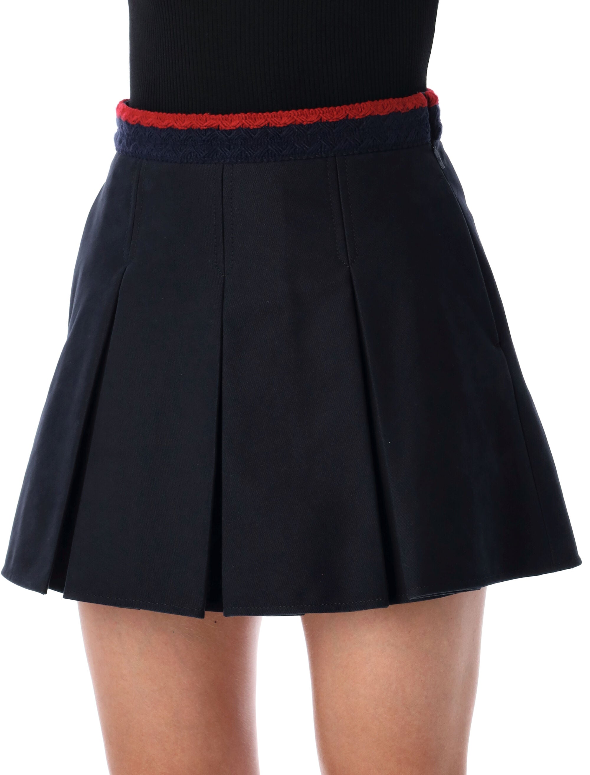 MONCLER Women's Pleated Mini Skirt, Size 40