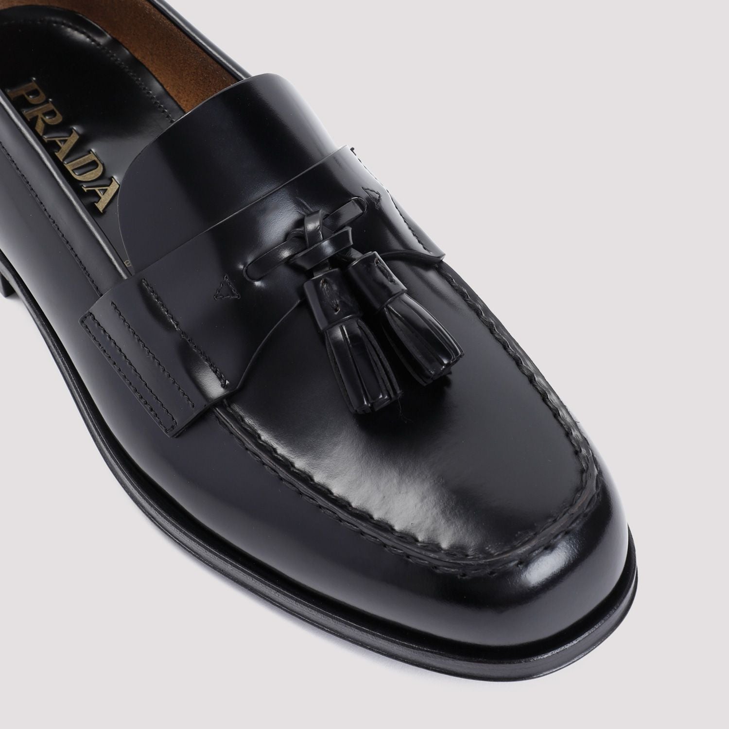 PRADA Classic Leather Loafers for Men