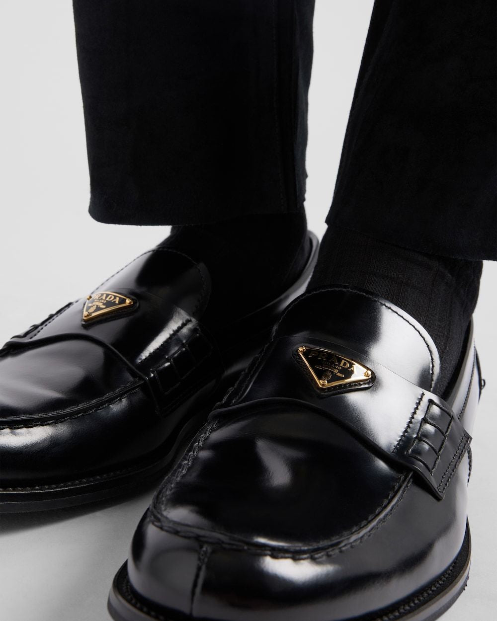 PRADA Men's Sleek Moccasins for FW25