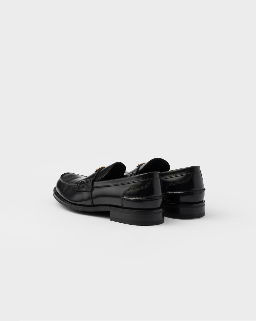 PRADA Brushed Leather Loafers for Men