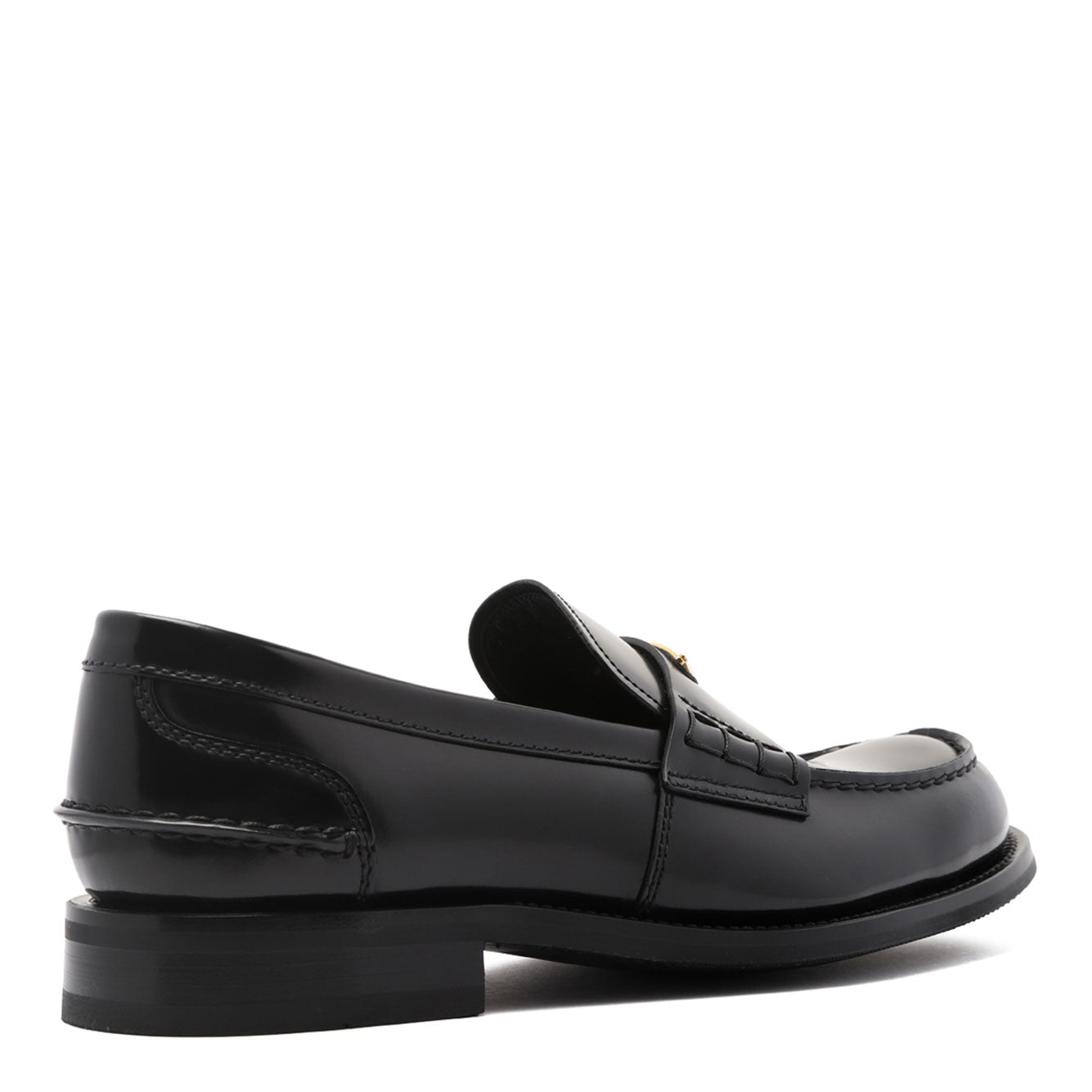 PRADA Brushed Leather Loafers for Men