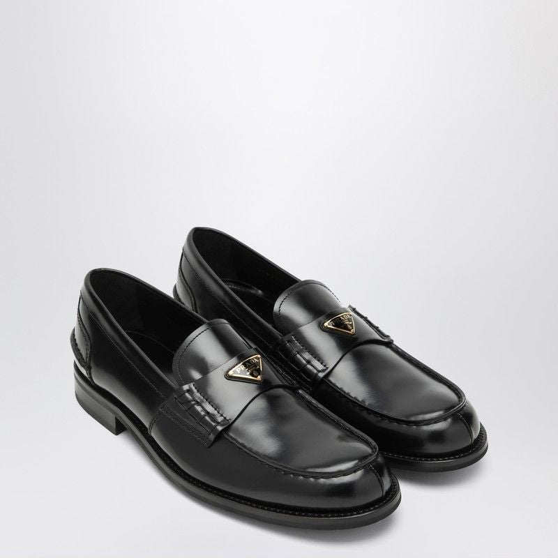 PRADA Brushed Leather Moccasins for Men
