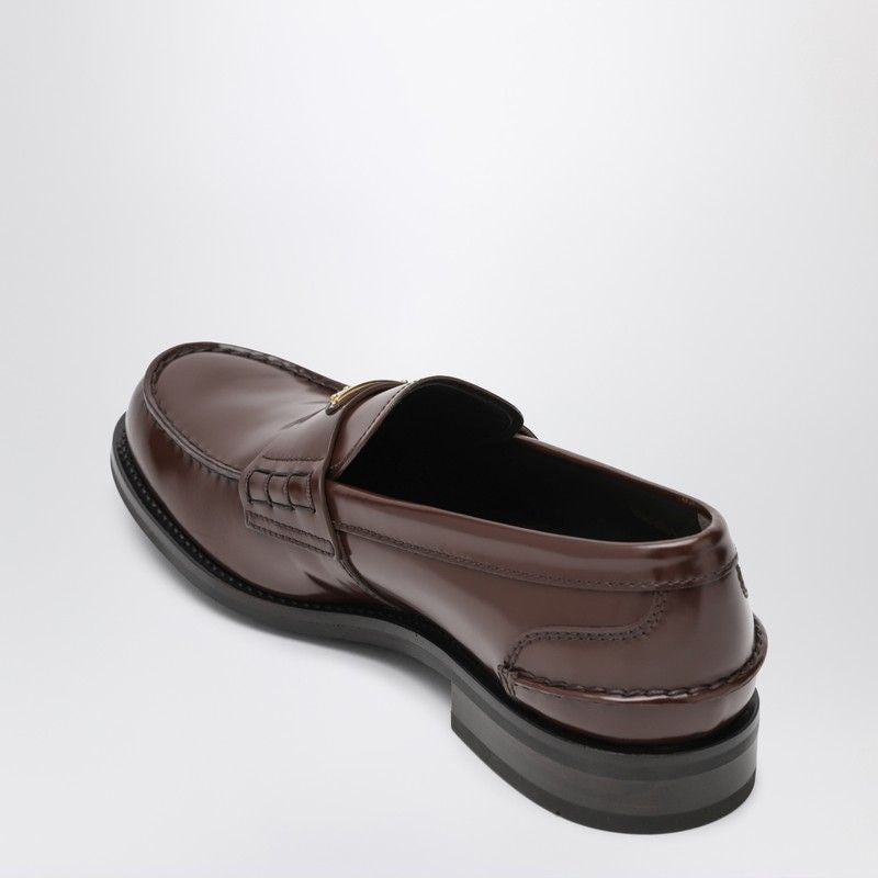 PRADA Brushed Leather Moccasins for Men