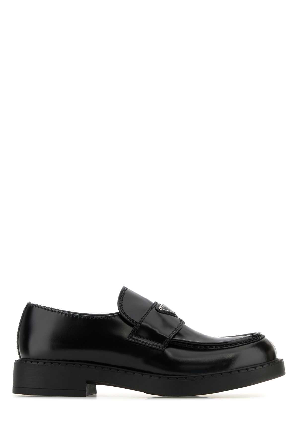 PRADA Leather Chocolate Loafers for Men
