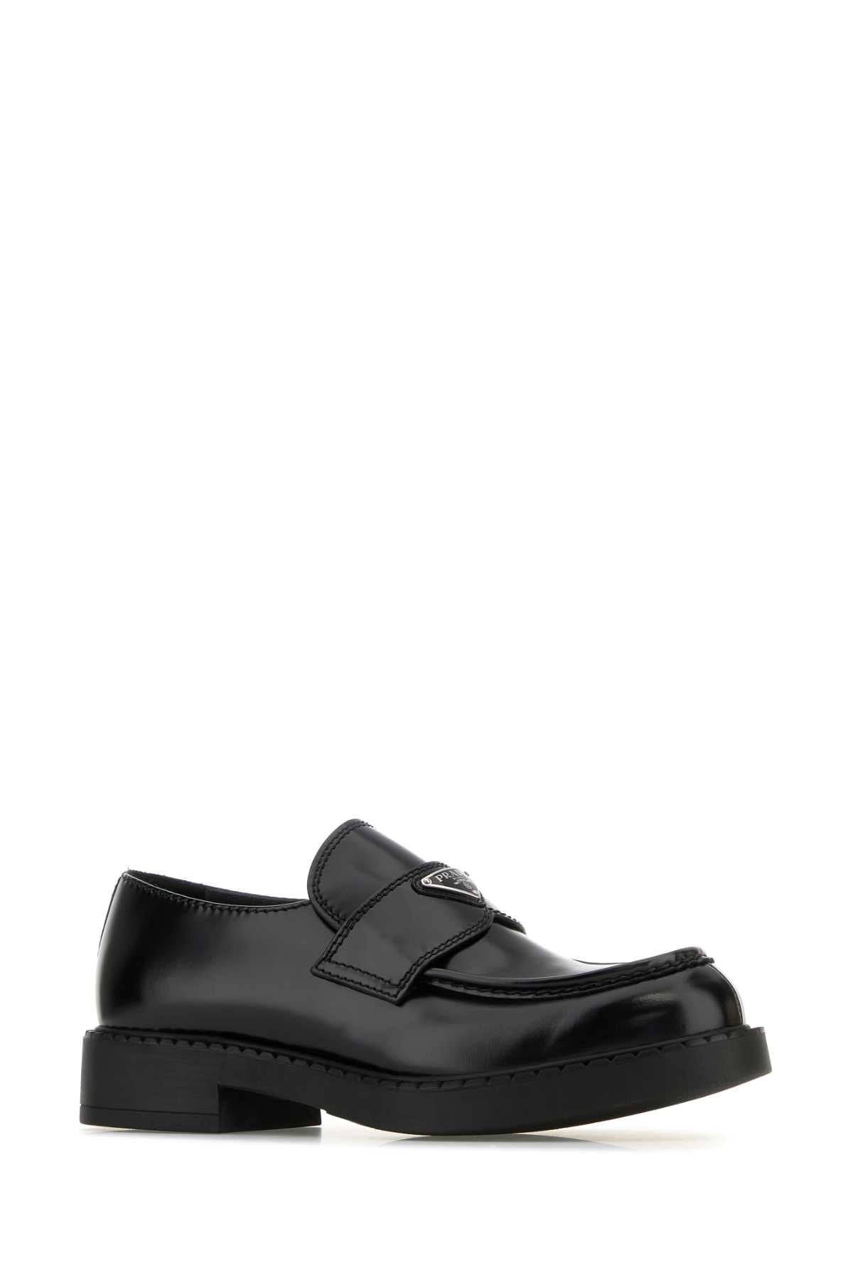 PRADA Leather Chocolate Loafers for Men