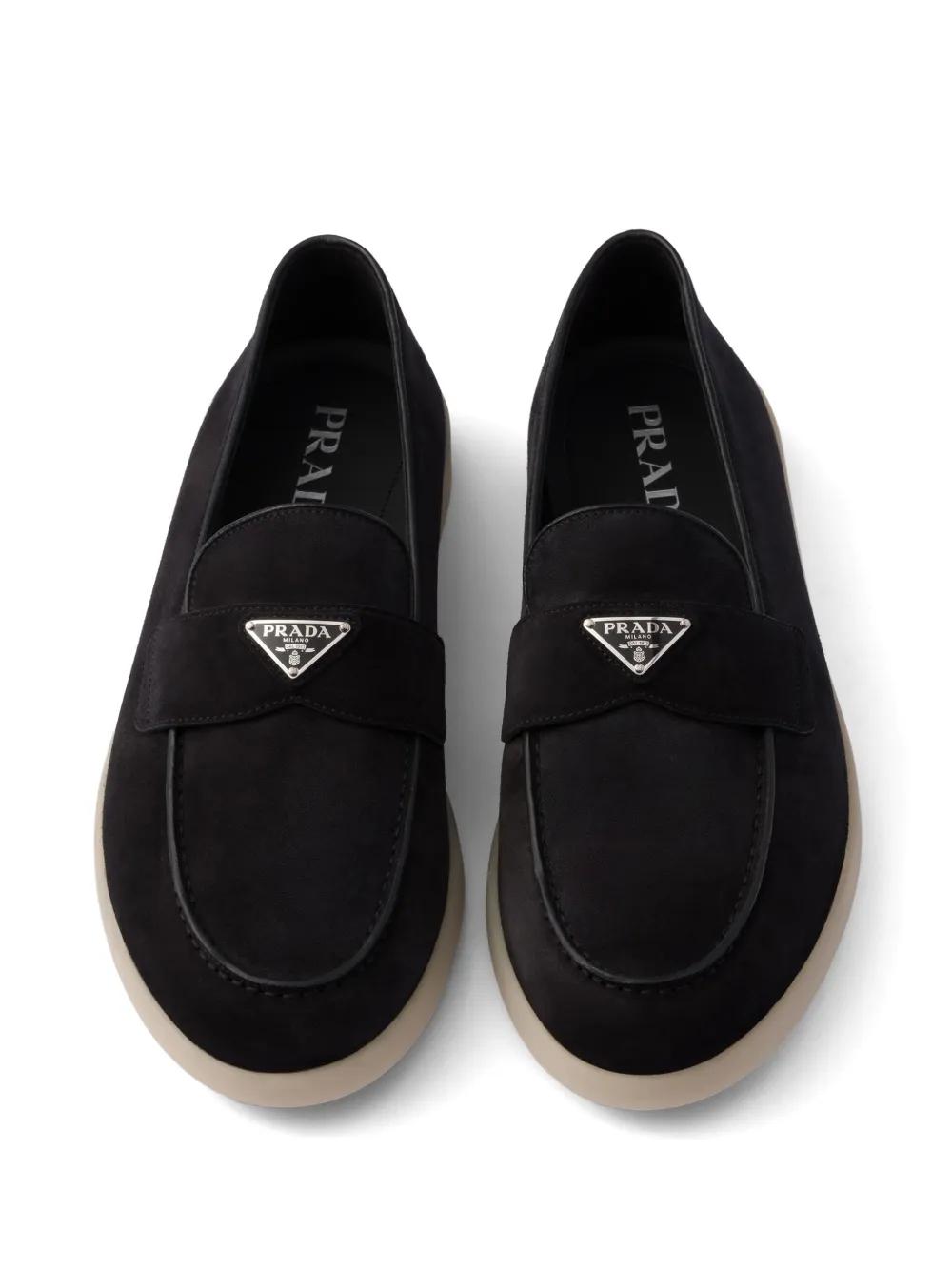 PRADA Suede Slip-On Loafers for Men
