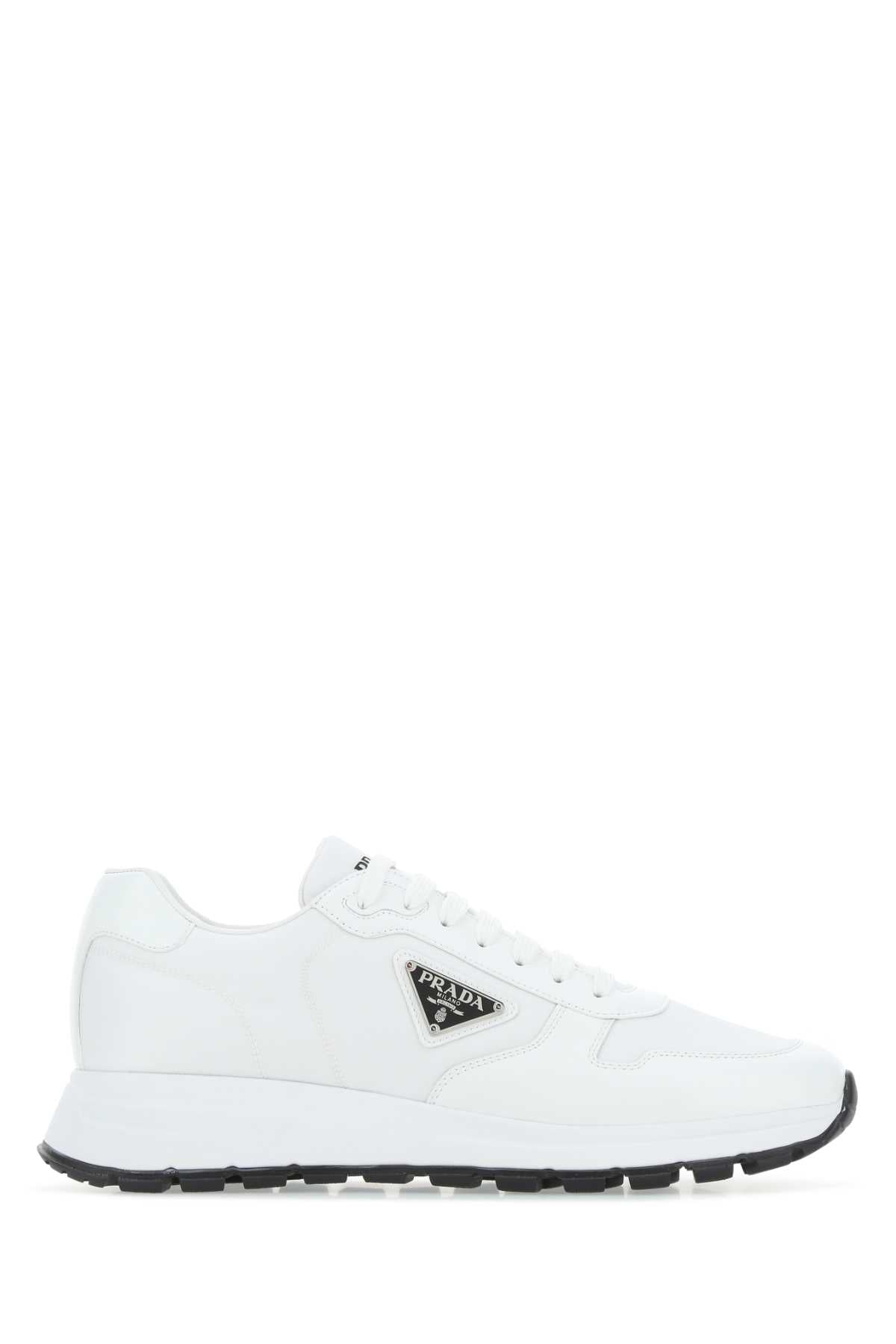 PRADA Re-Nylon and Leather Sneakers for Men - SS25
