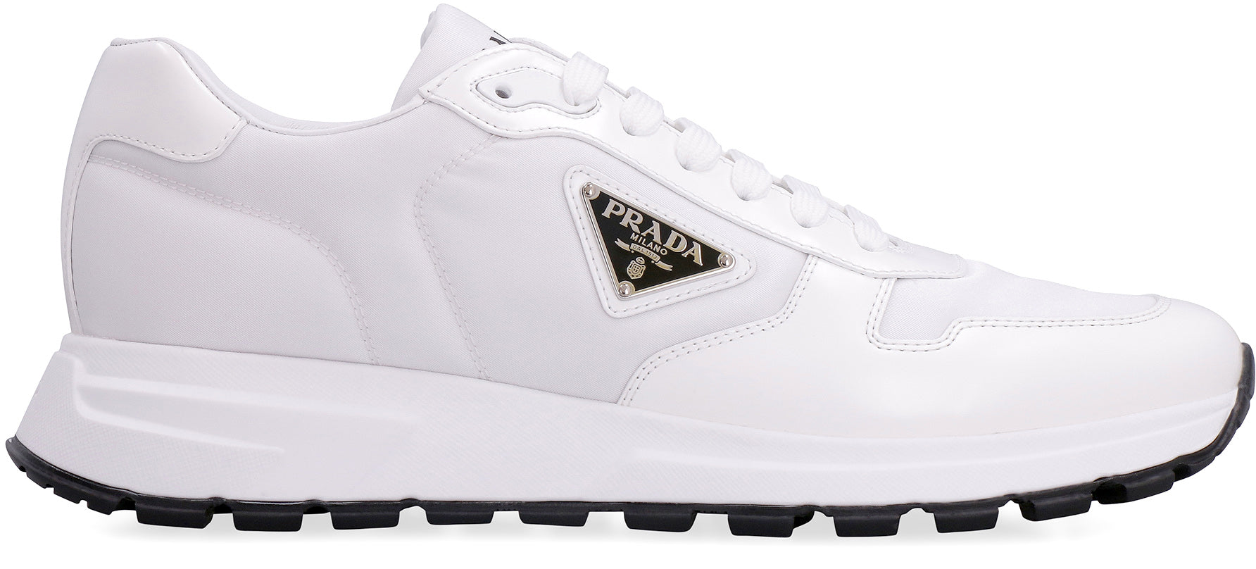 PRADA Re-Nylon and Leather Sneakers for Men - SS25