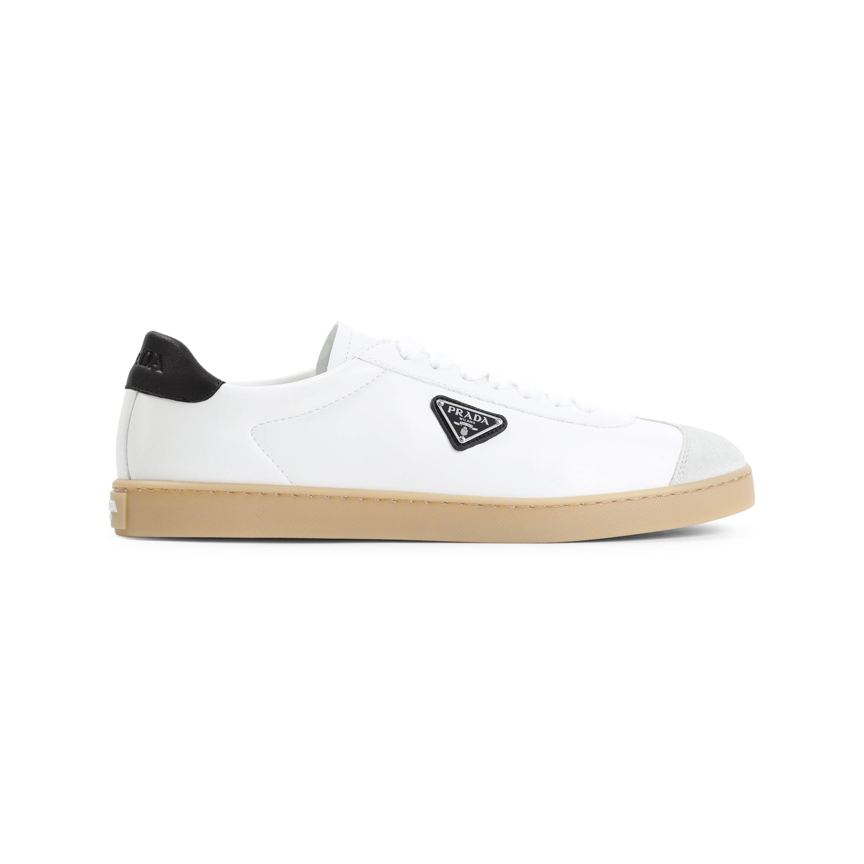 PRADA Nappa Leather Lifestyle Sneakers for Men - SS25 Edition