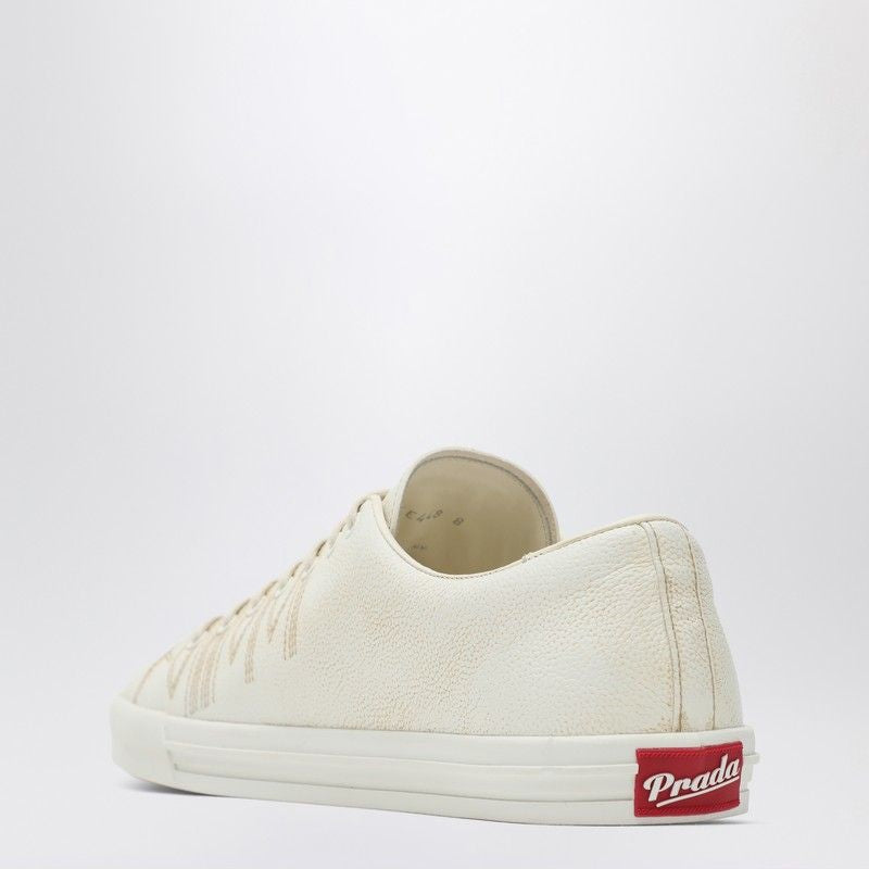 PRADA Leather Lace-Up Sneakers for Men