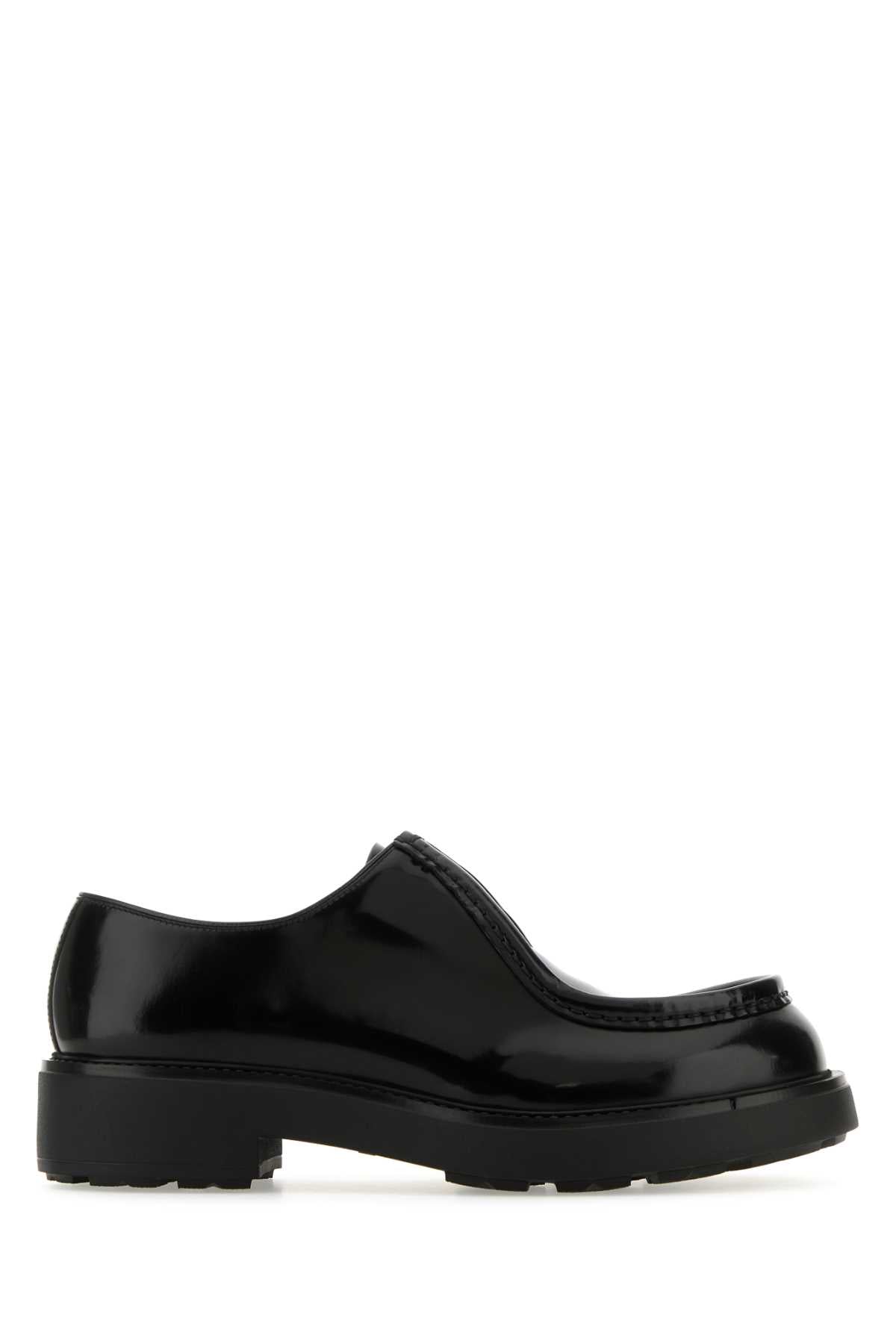 PRADA Premium Leather Diapason Lace-Up Shoes for Men