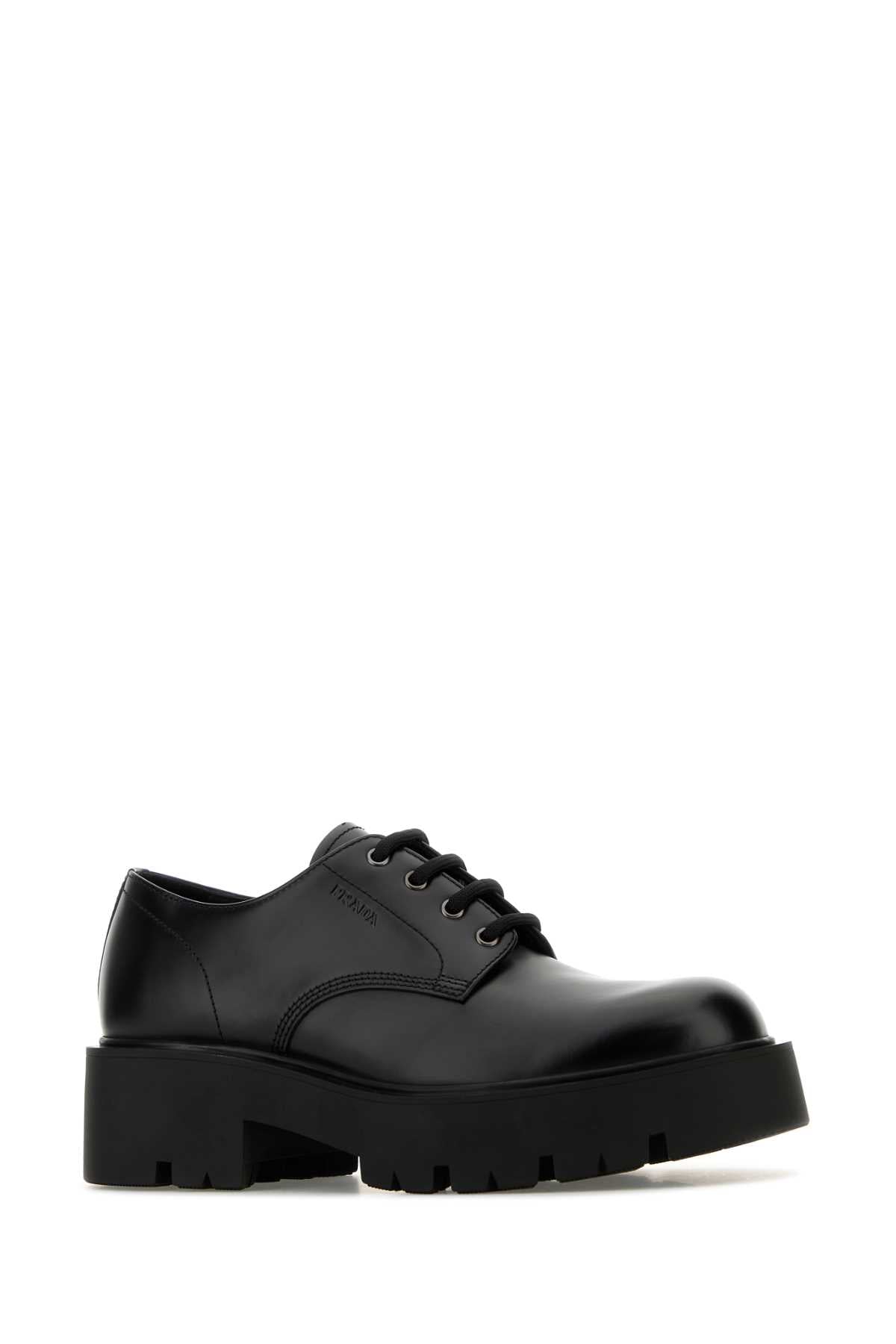 PRADA Men's Lace-Up Leather Shoes