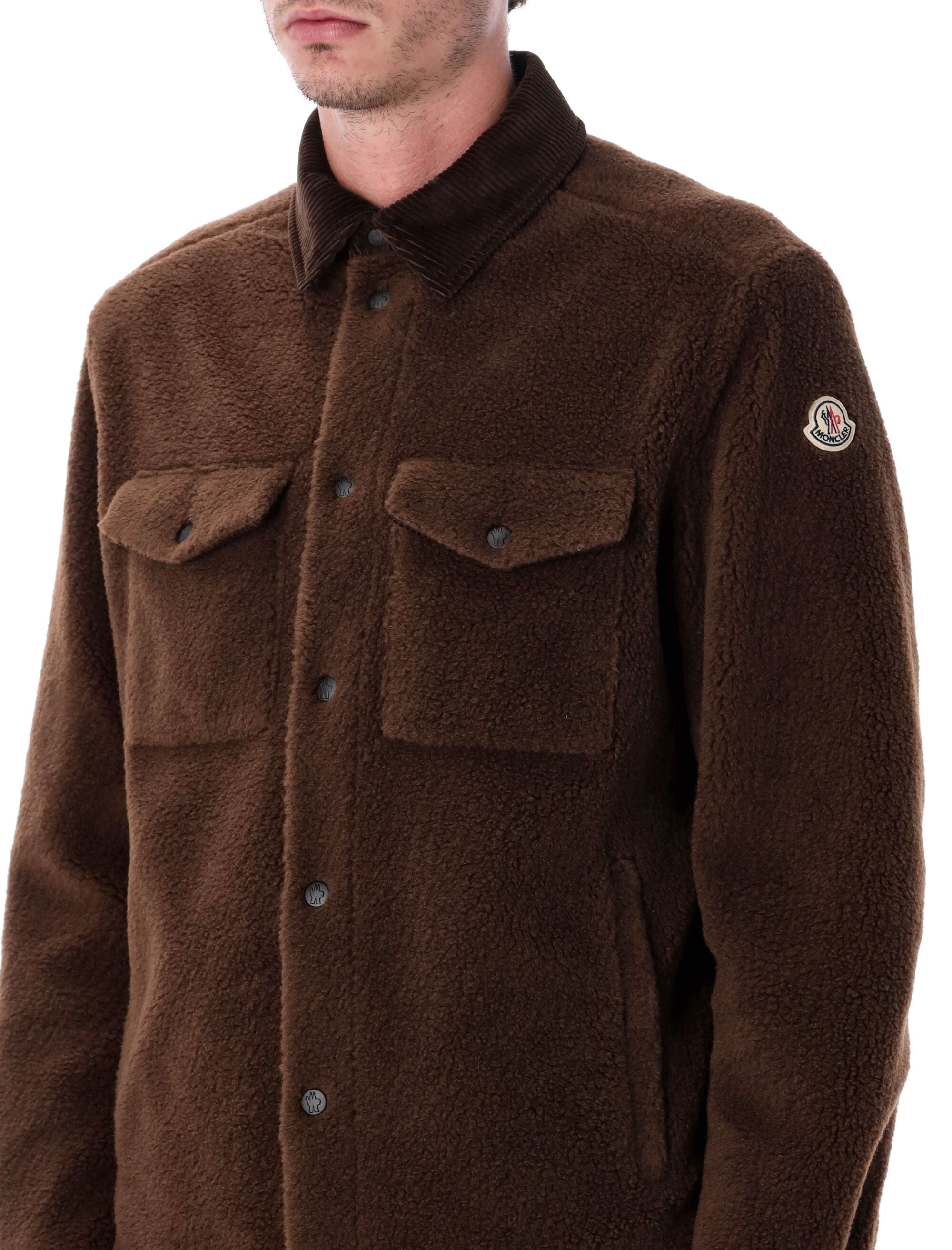 MONCLER Fleece Overshirt - Men's Regular Fit